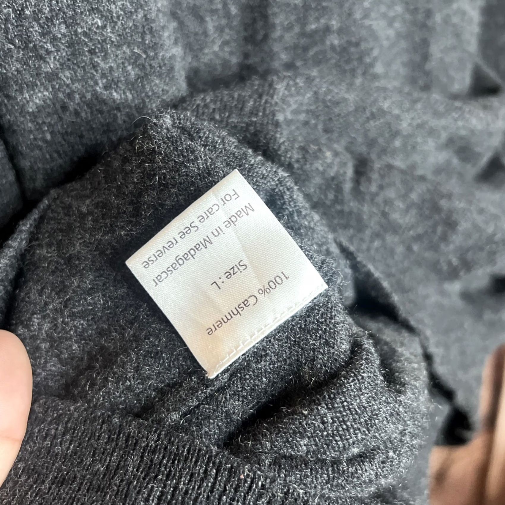 Proper Cloth Proper Cloth Cashmere Half Zip Gray Large Mens Sweater Pullover Zip Casual Knit Long Sleeve Regular Fit Autumn Winter Spring Summer Mens Size US L / EU 52-54 / 3 - 4 Thumbnail