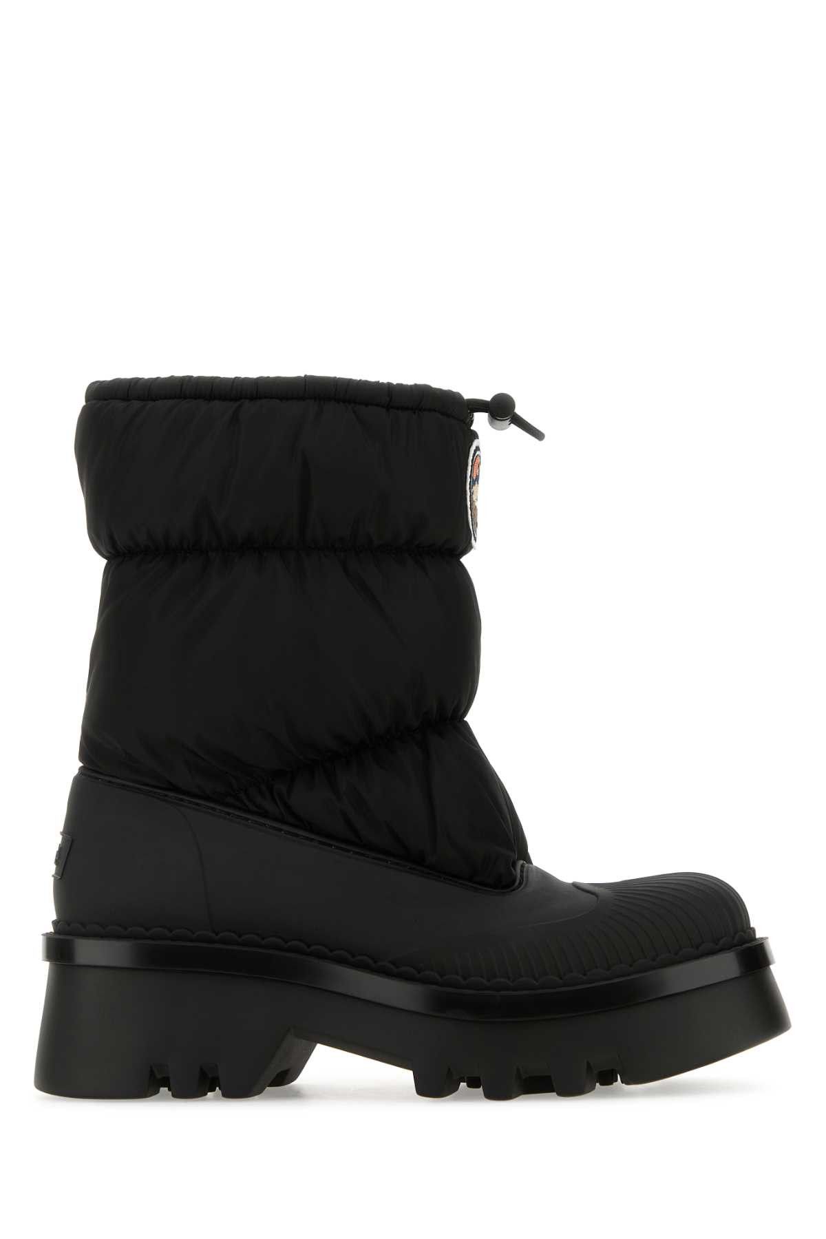image of Chloe Black Nylon And Rubber Raina Boots, Women's (Size 8)