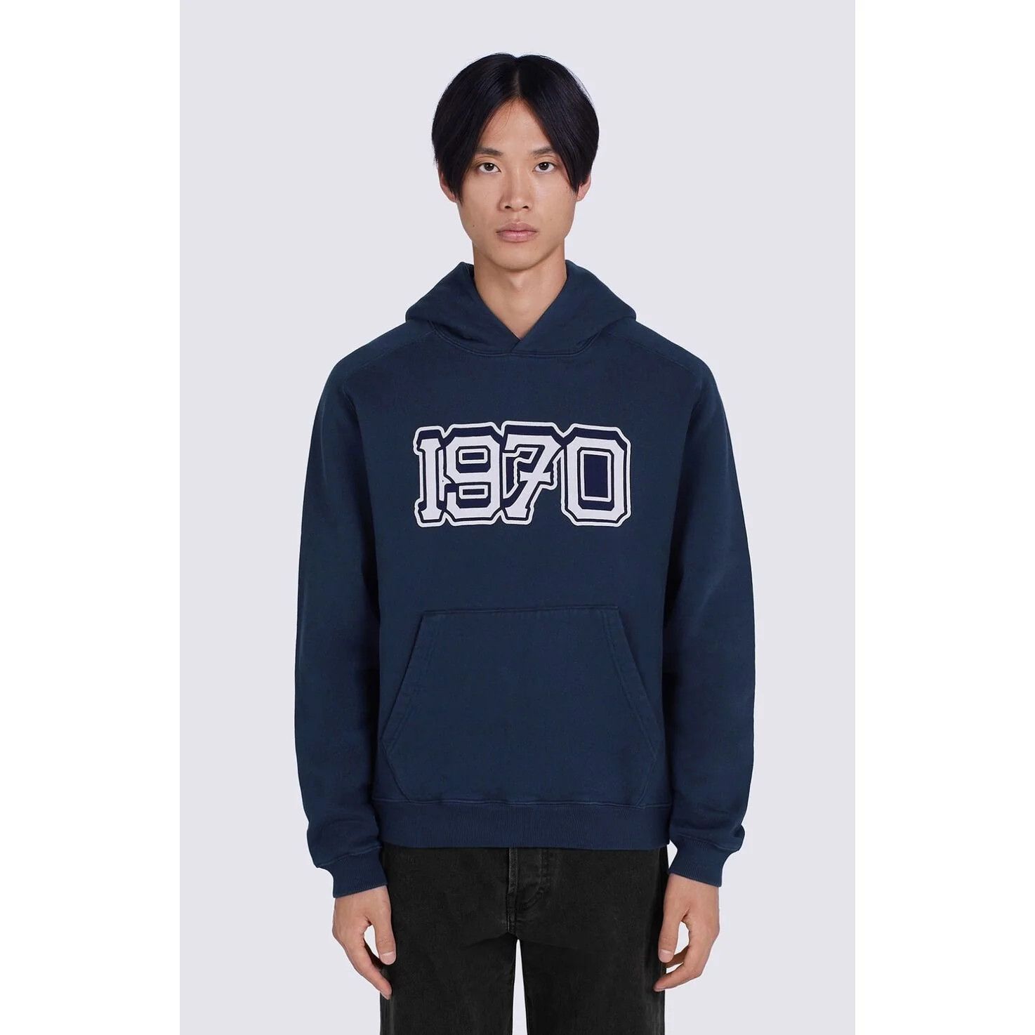 Kenzo o1mle0624 1970 Varsity Hooded in Navy White Grailed