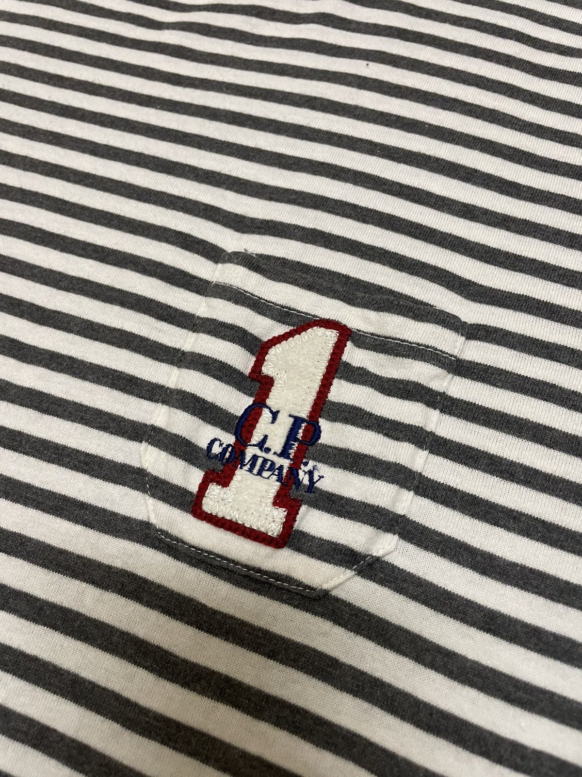 C.P. Company Vtg 90s CP Company Stripe Tshirt Size US M / EU 48-50 / 2 - 2 Thumbnail