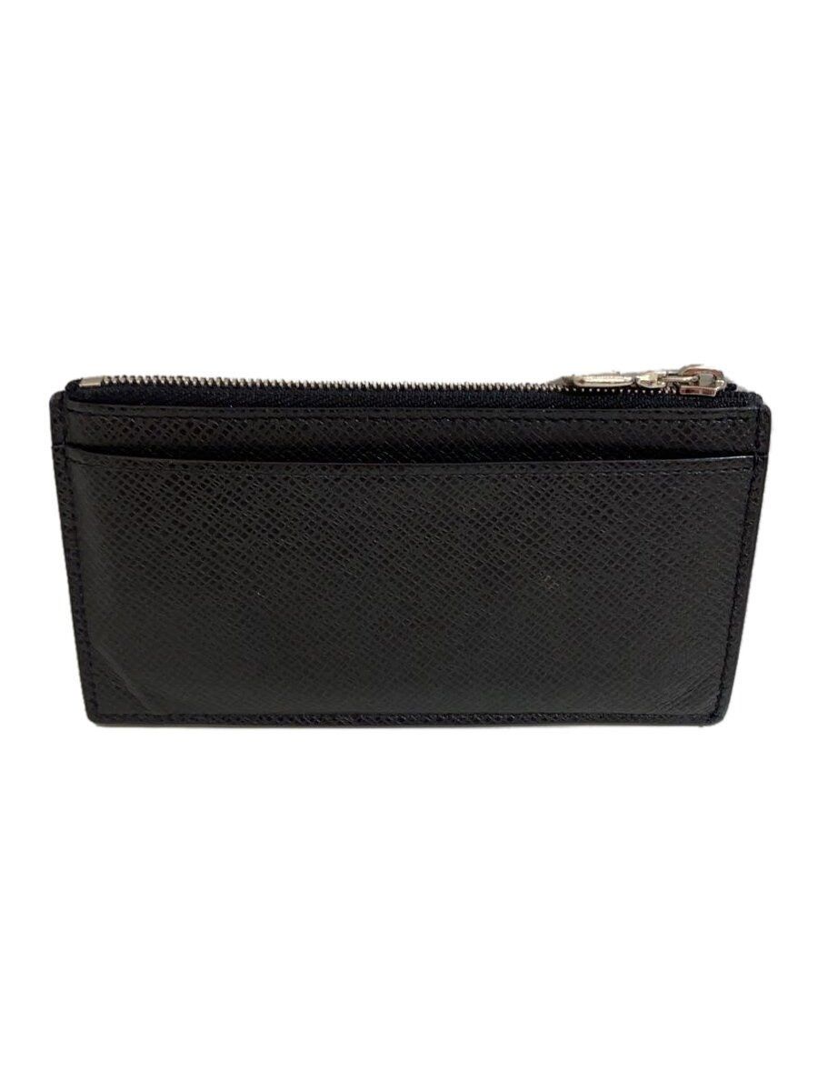 Louis Vuitton Taiga Coin Card Holder Cowhide Black