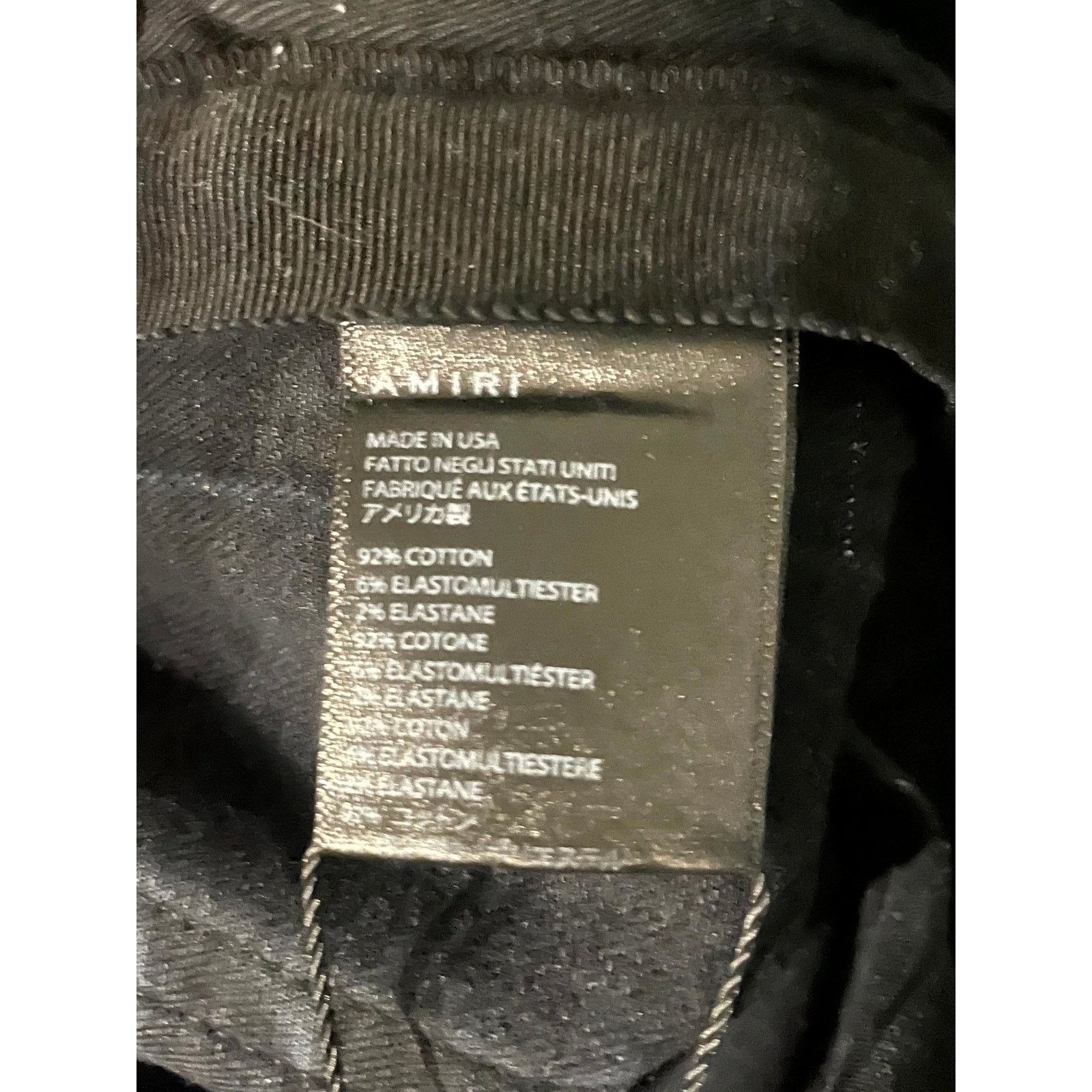 Amiri Amiri Black Wash & White Stripe Jeans Size US 38 / EU 54 - 8 Thumbnail