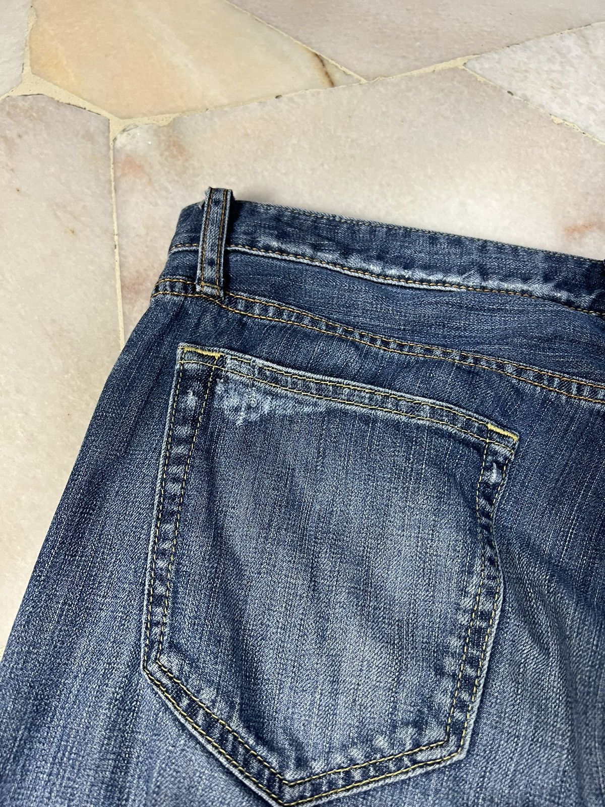 If Six Was Nine × Uniqlo VINTAGE 90’s STYLE UNIQLO S001 DISTRESSED JEANS Size US 34 / EU 50 - 9 Thumbnail