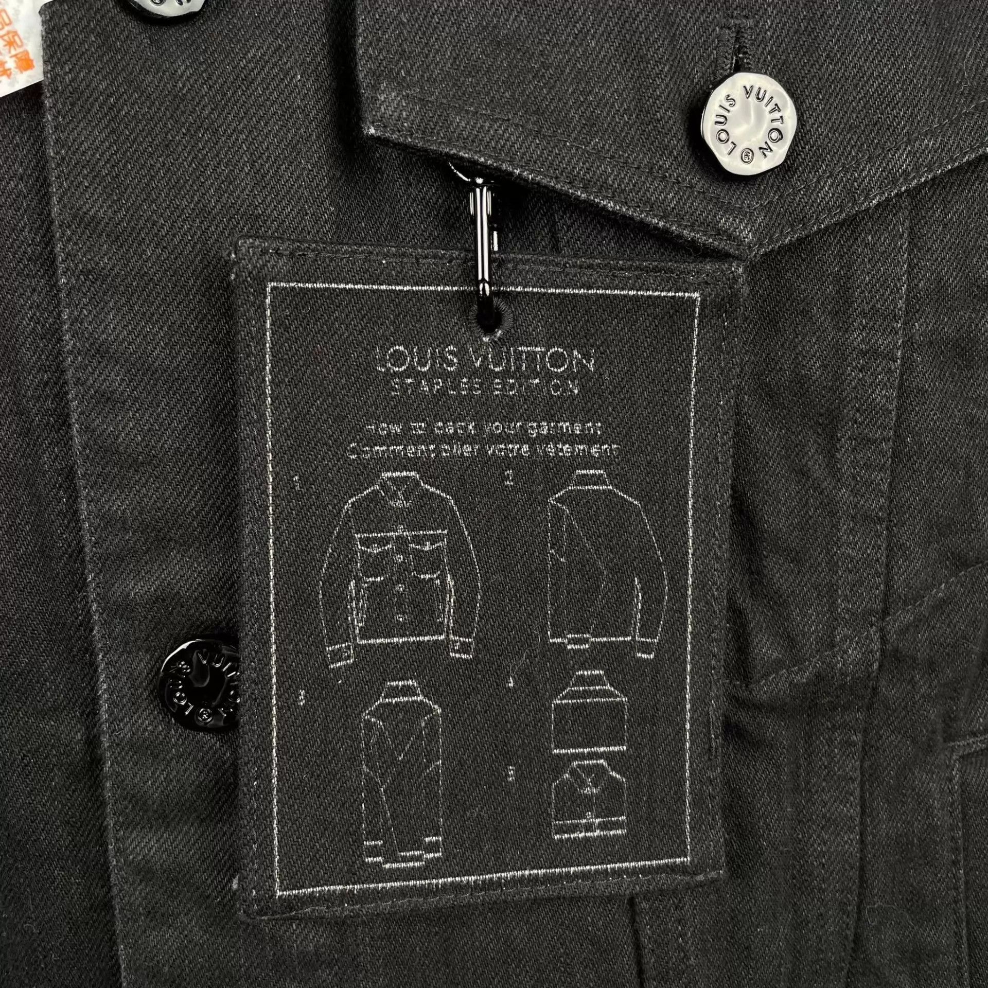 Louis Vuitton Louis Vuitton Denim Jacket Black Size 46 Size US S / EU 44-46 / 1 - 5 Thumbnail