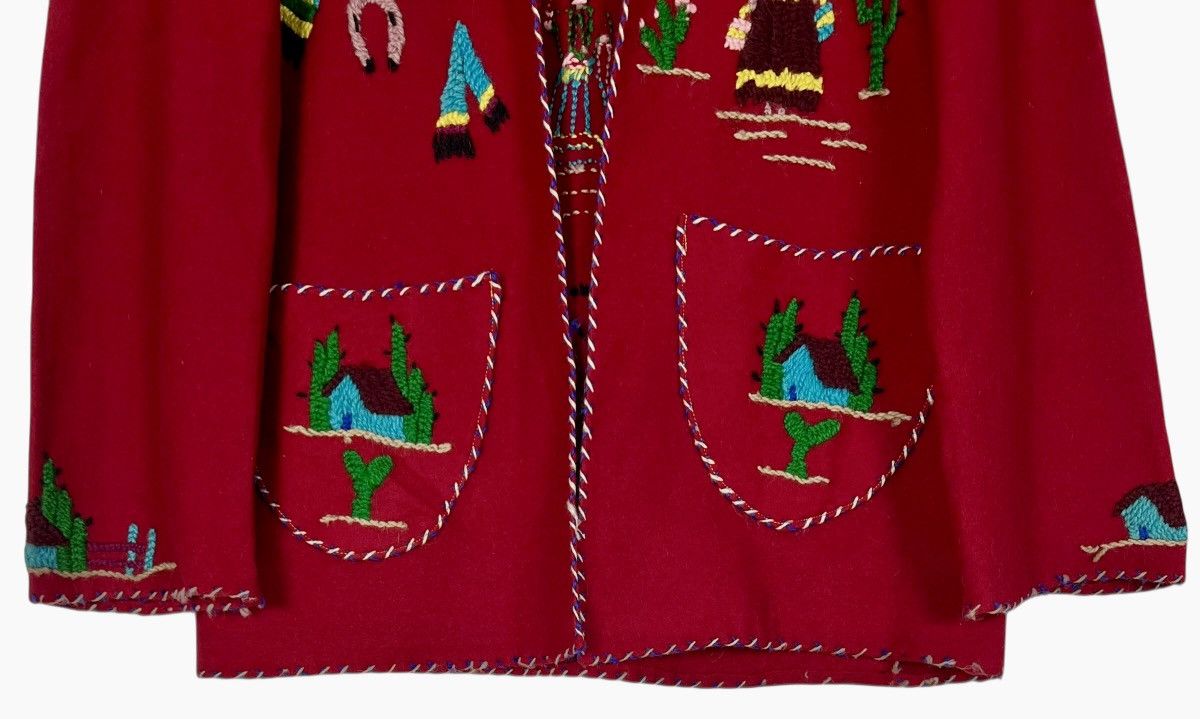 Mexicana Vintage 1940s-1950s hand embroidered Mexican souvenir jacket Size S / US 4 / IT 40 - 6 Thumbnail