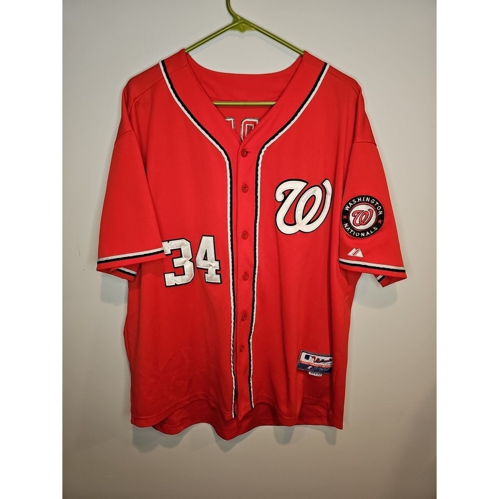 Majestic Majestic Bryce Harper Washington Nationals Jersey Sz 50 MLB Size US XXL / EU 58 / 5 - 1 Thumbnail