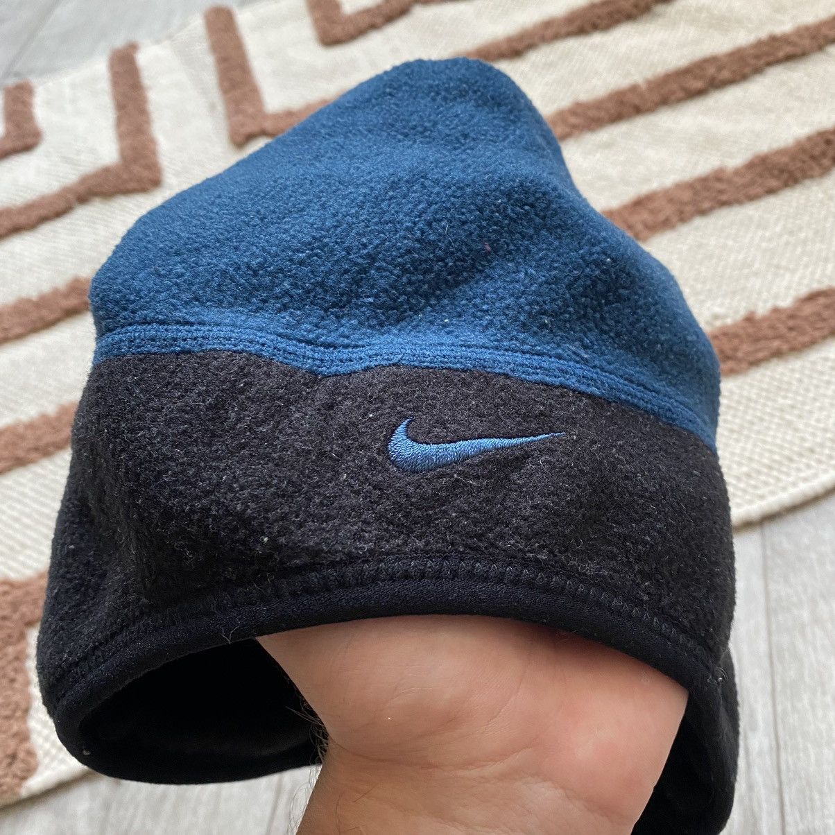 Nike VINTAGE NIKE FIT DRILL FLEECE BEANIE HAT Size ONE SIZE - 2 Thumbnail