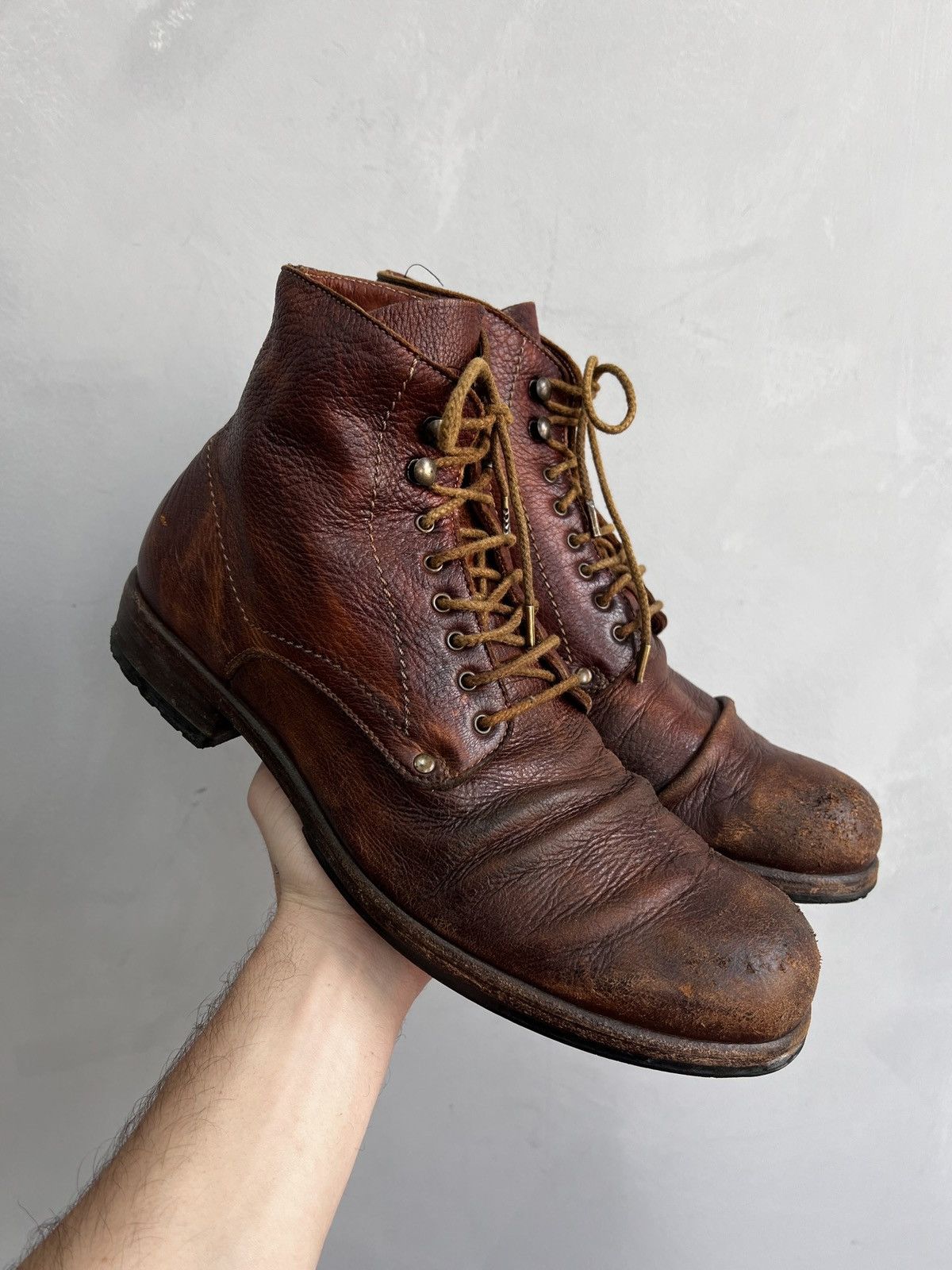 Other BLACK FRIDAY✅✅AVANT GARDE SHORO FADED ANKLE COMBAT BOOTS 90s Size US 10 / EU 43 - 4 Thumbnail