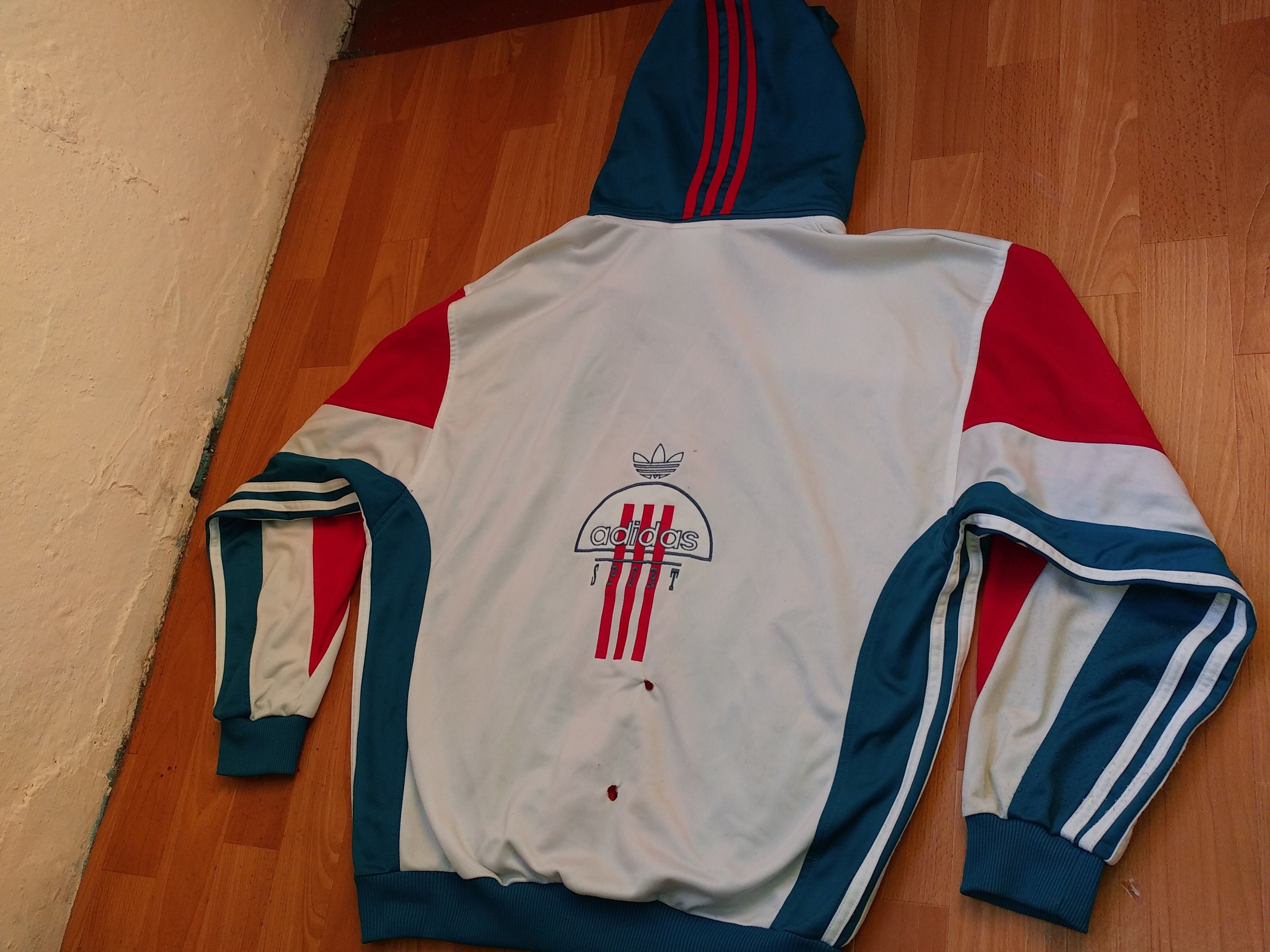 Adidas × Vintage ADIDAS jacket, green vintage hip hop 90s hip-hop size M Size US M / EU 48-50 / 2 - 8 Thumbnail