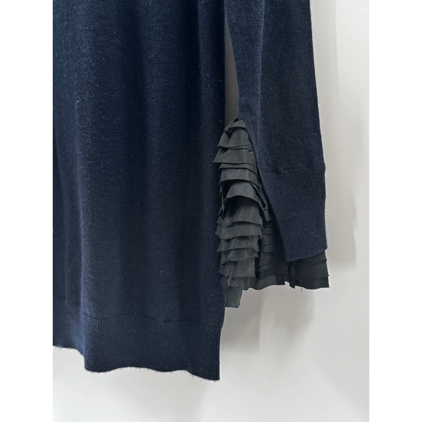 3.1 Phillip Lim 3.1 Philip Lim Coquette Navy Blue Black Ruffle Sweater Small Size S / US 4 / IT 40 - 7 Thumbnail