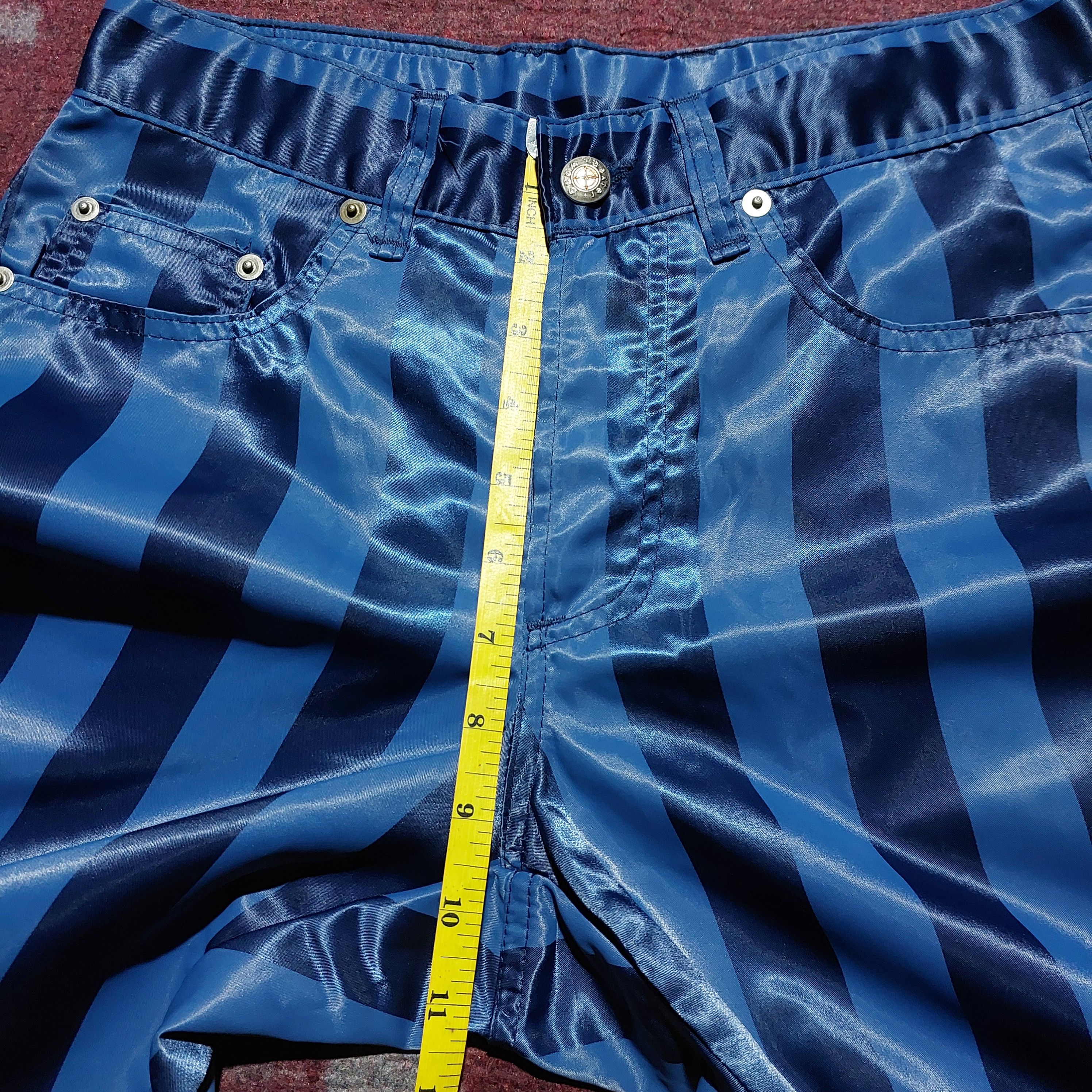 Dexter Wong 90's Dexter Wong UK blue stripe nylon pants Size US 28 / EU 44 - 17 Thumbnail