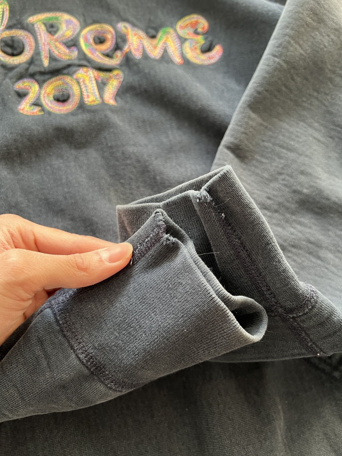 Supreme Supreme Brush 2017 Hoodie FW17 Navy Size US M / EU 48-50 / 2 - 4 Thumbnail