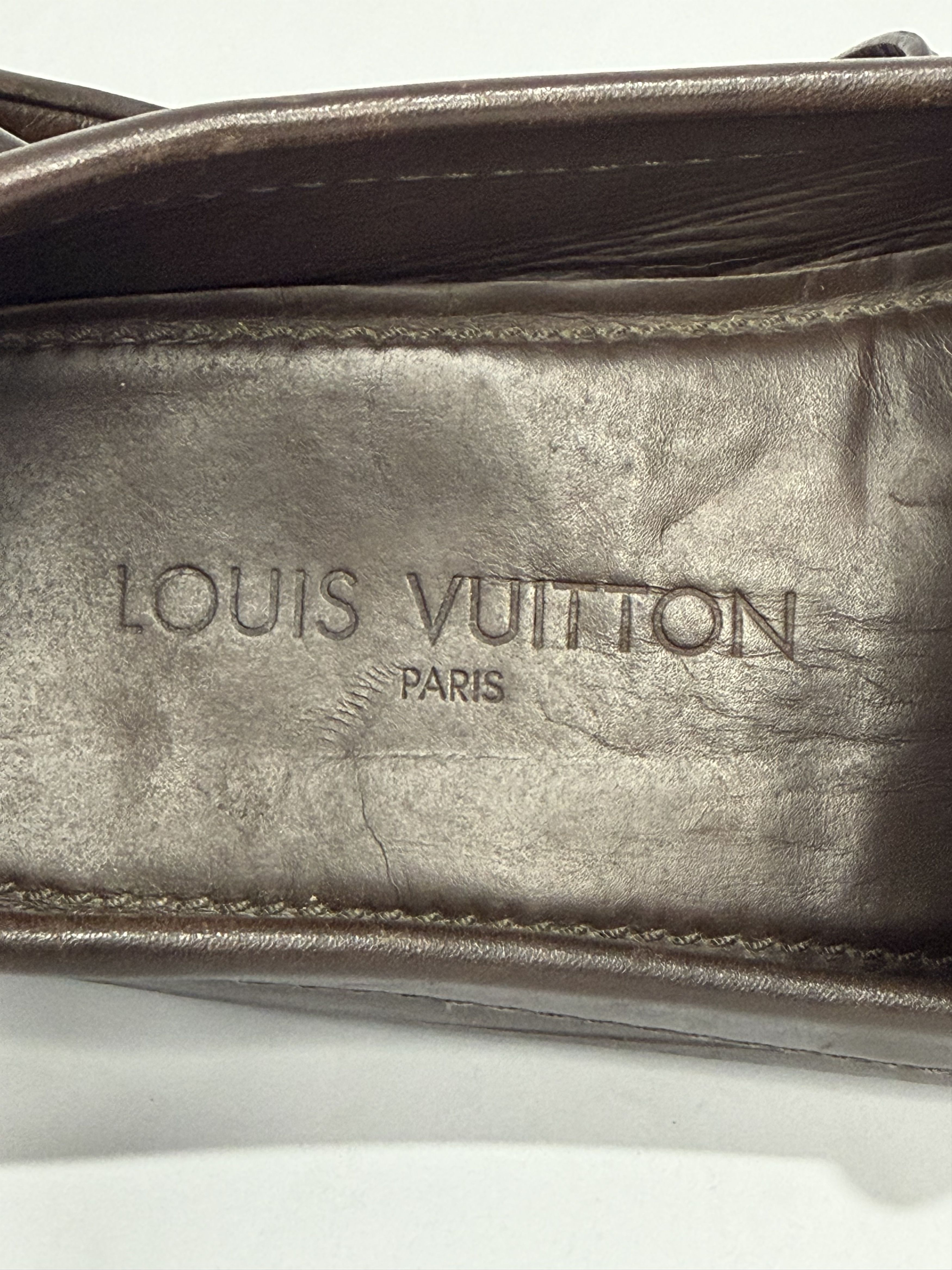 Louis Vuitton Louis Vuitton Brown Leather Hockenheim Loafers Size US 7 / EU 40 - 8 Thumbnail