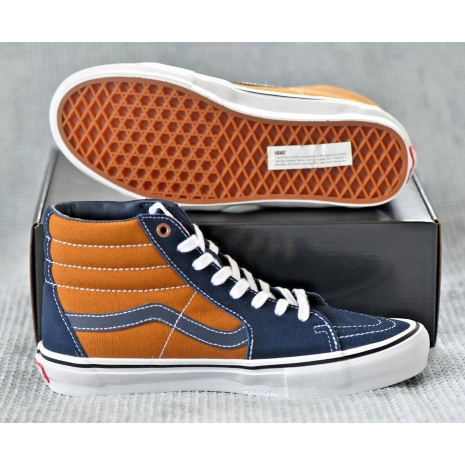 Vans Vans Dane Reynolds x Skate Sk8 | Paul Van Doren | Navy/Tan Size US 8 / EU 41 - 11 Thumbnail