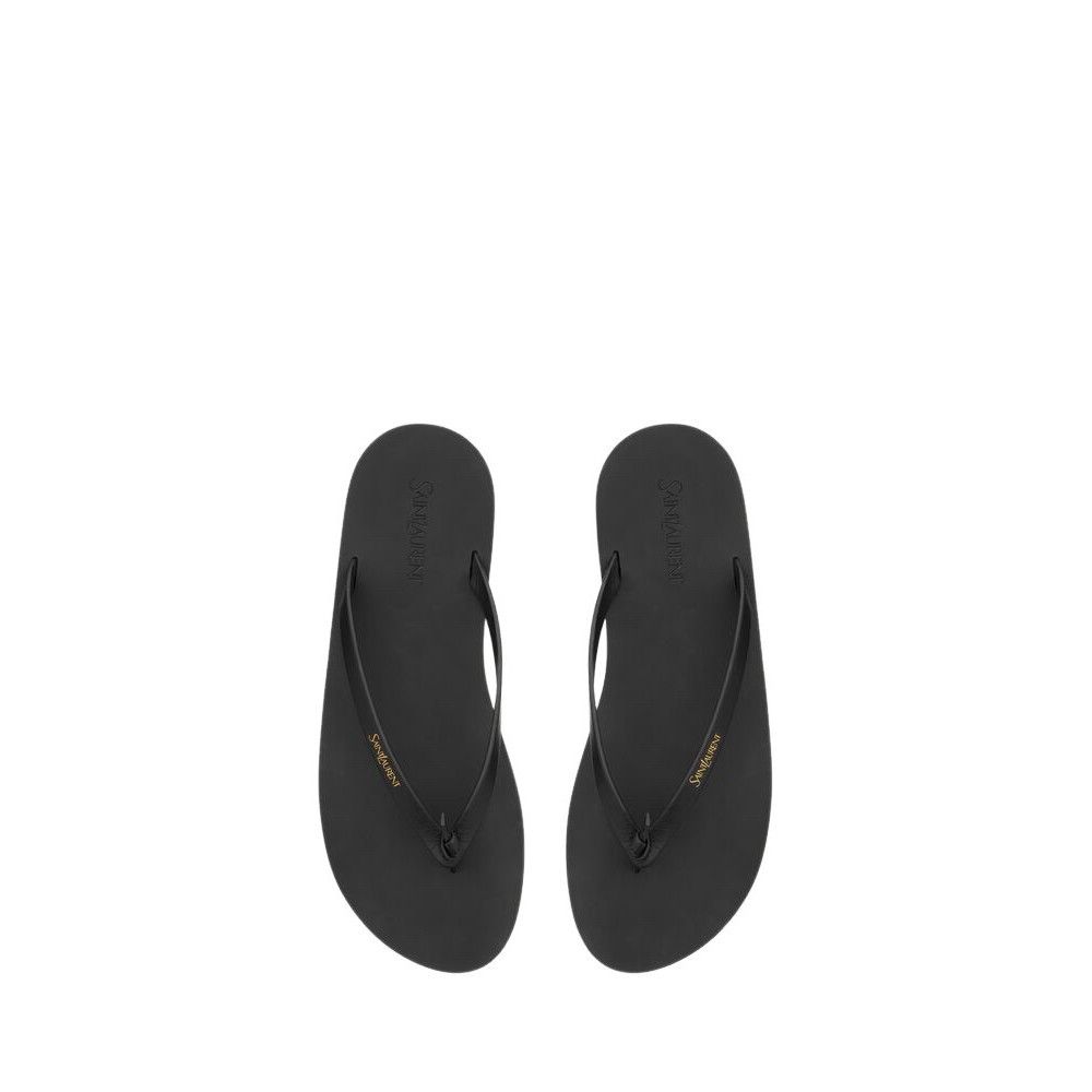 Saint Laurent Paris SAINT LAURENT $690 Black Pool Flip Flops New & Authentic (Me Size US 9 / EU 42 - 2 Thumbnail