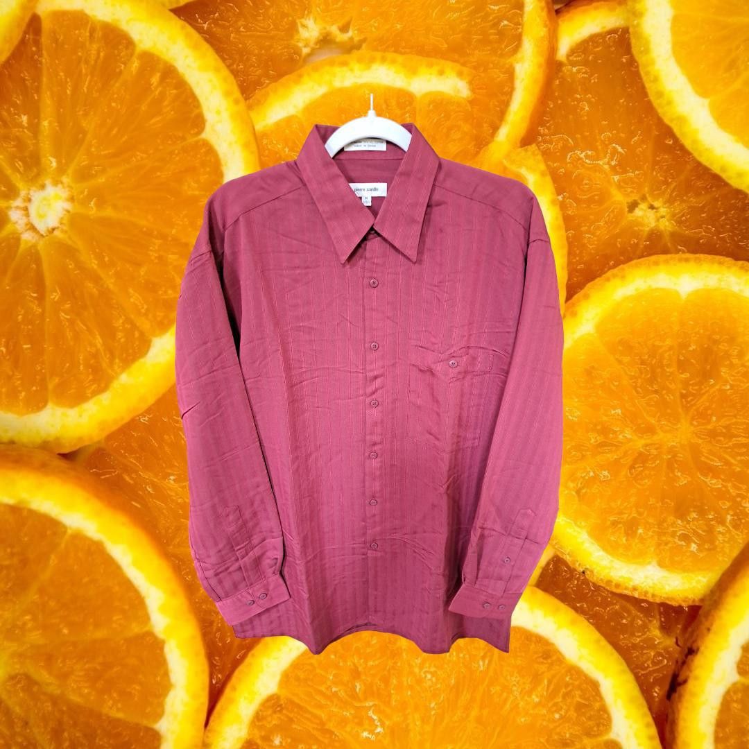 Pierre Cardin Pierre Cardin Button Up Red Striped Shirt Size Medium 15 - 1 Size US M / EU 48-50 / 2 - 1 Thumbnail