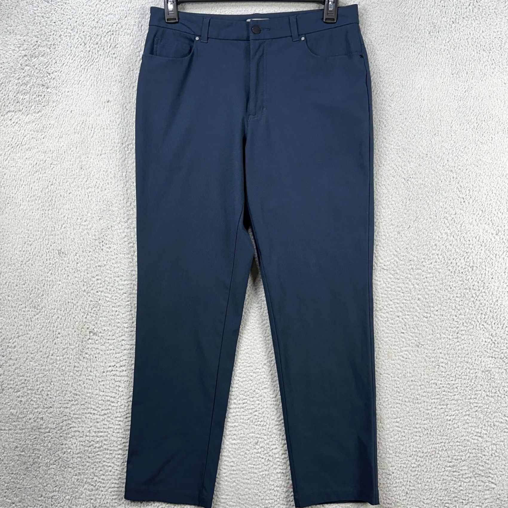 Vintage VRST Golf Pants Chino Mens 34X32 Blue Performance Straight Leg Flat Front Pocket Casual Mens Size US 34 / EU 50 - 2 Thumbnail