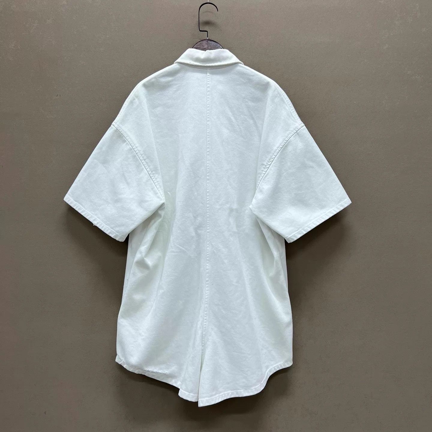Prada Prada White Denim Jumpsuit 38 New w/ Tags Size 26" / US 2 / IT 38 - 2 Thumbnail