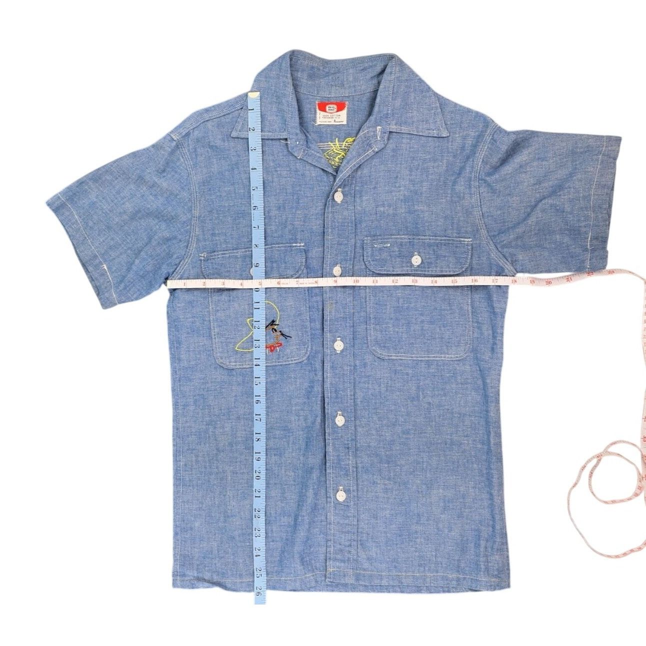 Big Mac Vintage Big Mac Chambray Shirt Speedy Gonzales Embroidery JC Size US S / EU 44-46 / 1 - 7 Thumbnail
