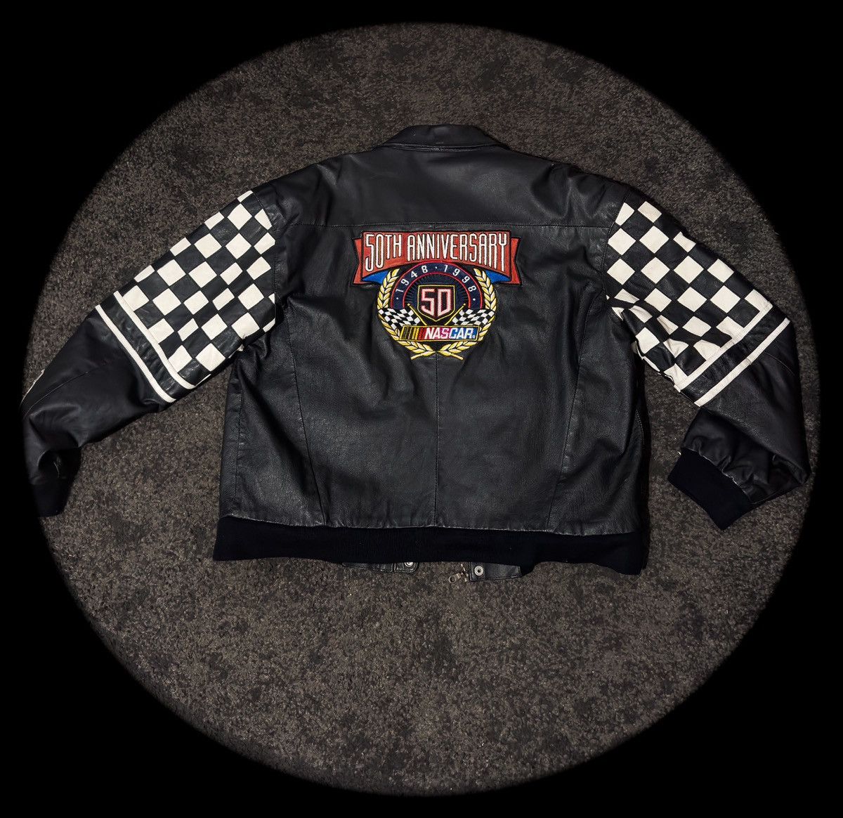 NASCAR Vintage 1998 Jeff Hamilton NASCAR 50th Anniversary Jacket Size US XXL / EU 58 / 5 - 2 Thumbnail