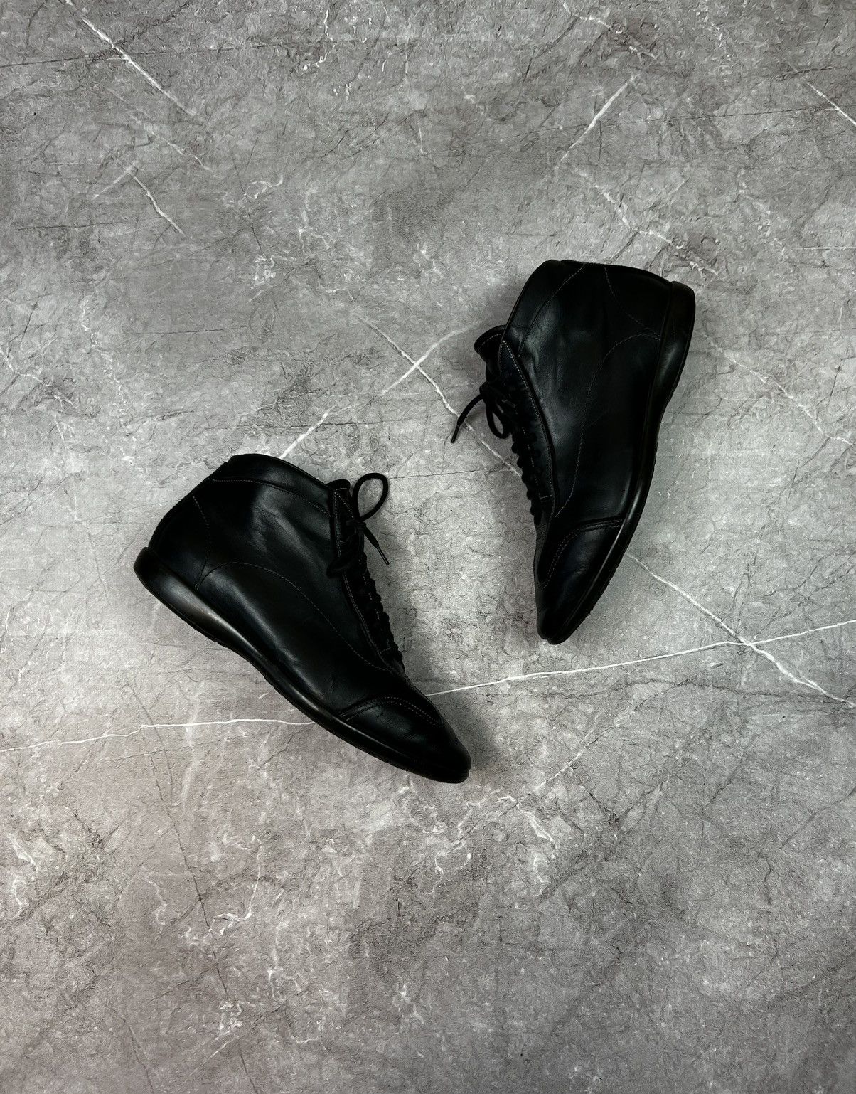 SANTONI CLUB Mens Black Soft Leather Ankle Boots Fashion