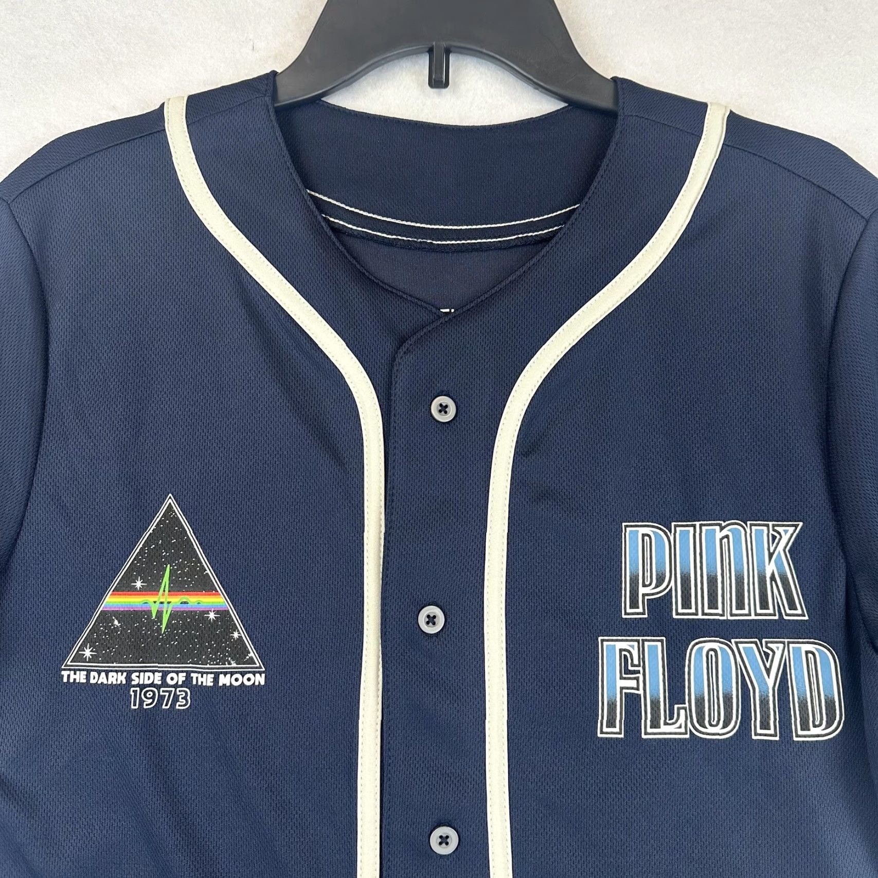 Vintage Pink Floyd Shirt Mens Small Navy Bayou Dark Side Moon 1973 Baseball Jersey New Size US S / EU 44-46 / 1 - 3 Thumbnail