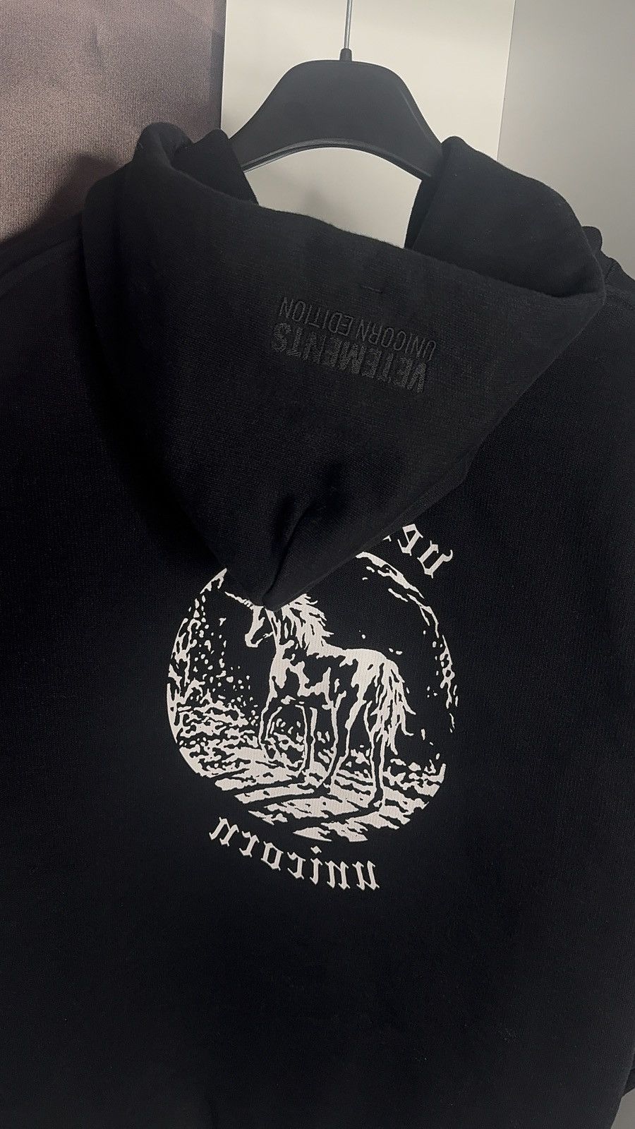 Vetements ✅ Vetements black Unicorn Hoodie Size US S / EU 44-46 / 1 - 6 Thumbnail