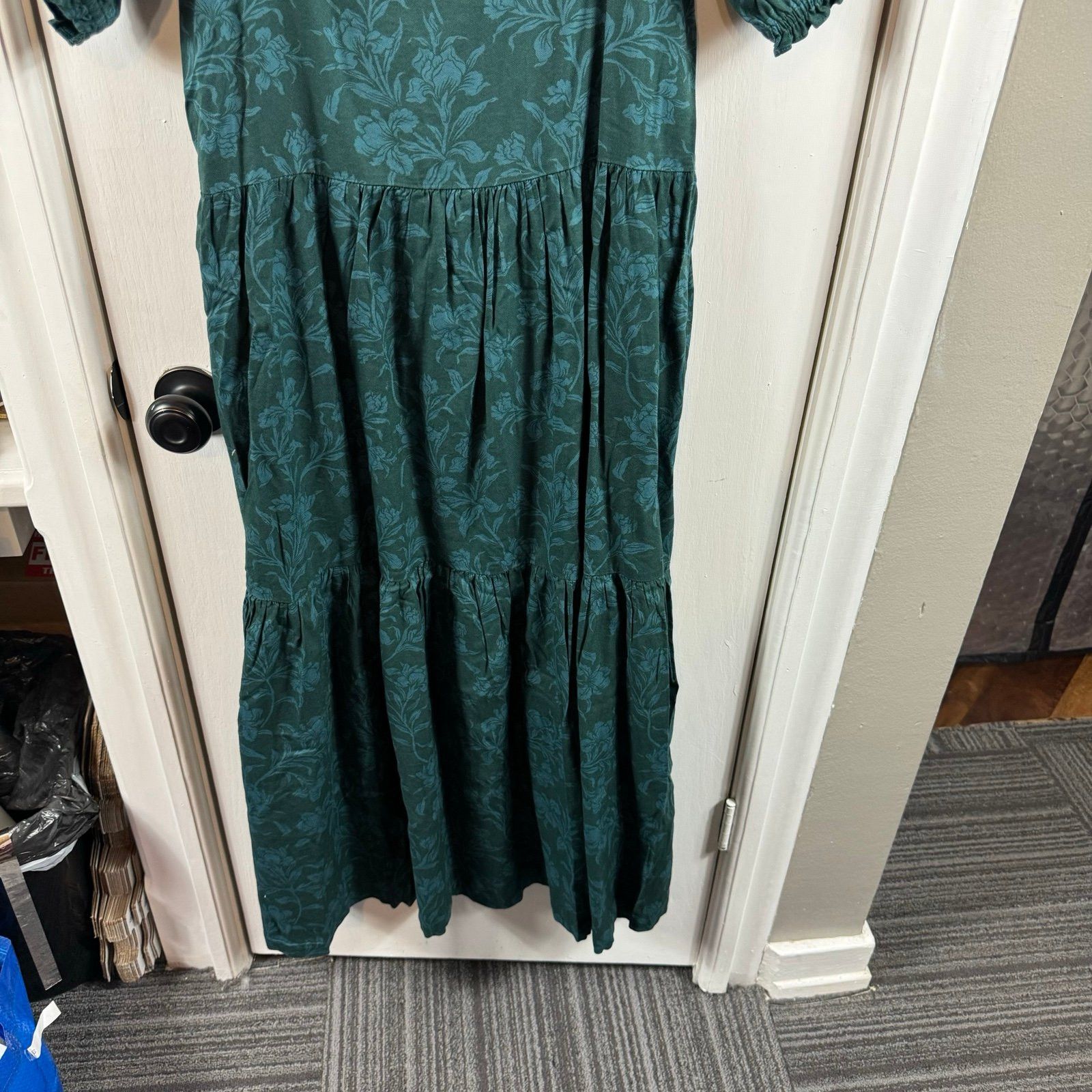 Faherty FAHERTY Somerset dress emerald chiyoda floral Size S / US 4 / IT 40 - 6 Thumbnail