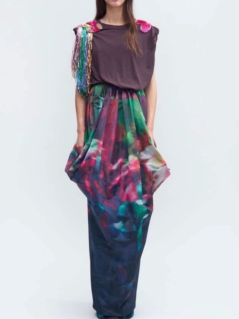 Dries Van Noten dries van noten size:36 Printed long dress Size XXS / US 00 / IT 34 - 7 Thumbnail