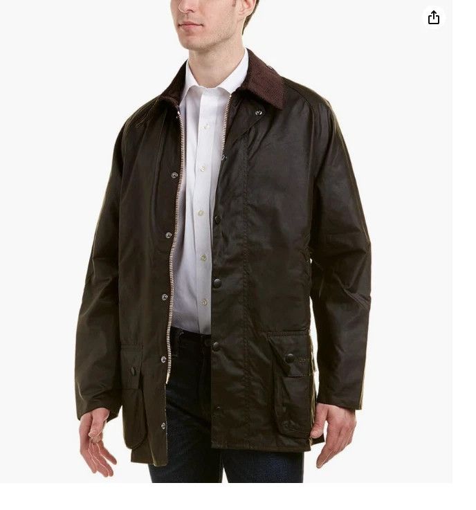 Barbour SIZE 48 ~ Barbour Beaufort Wax Jacket Size US XL / EU 56 / 4 - 4 Thumbnail
