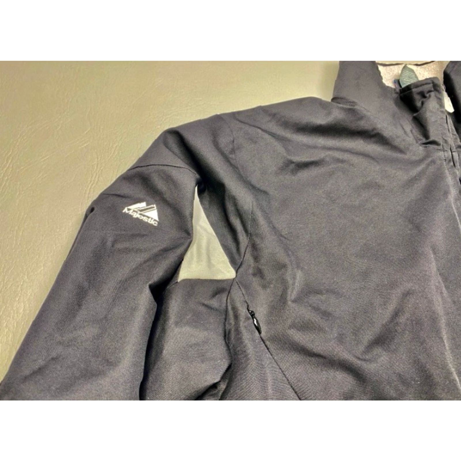 MLB Majestic Chicago White Sox Full Zip Jacket Large MLB Black Therma Base Dugout Jacket Size US L / EU 52-54 / 3 - 7 Thumbnail