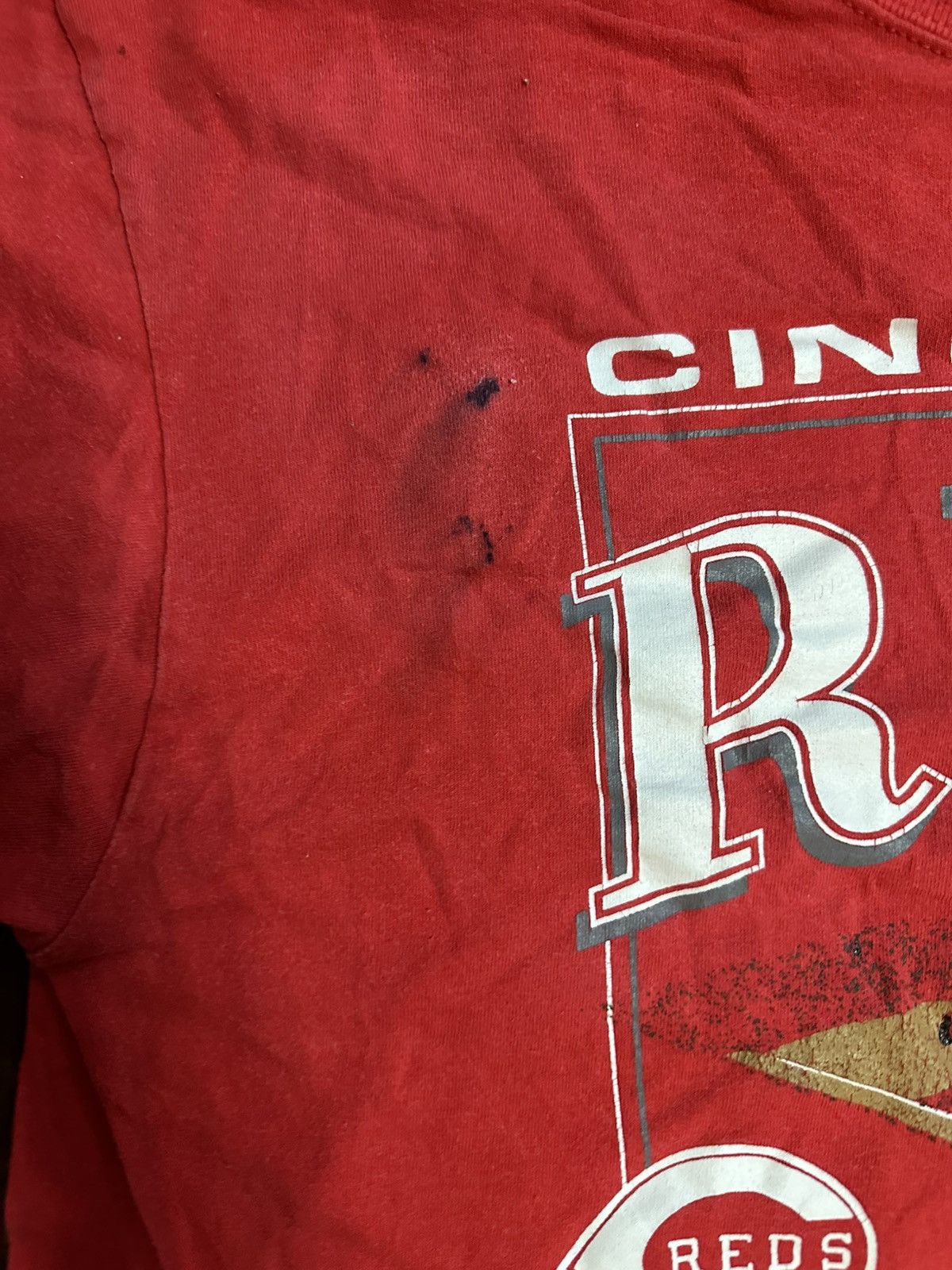 Russell Athletic Cincinnati Reds Vintage baseball shirt Size US L / EU 52-54 / 3 - 3 Thumbnail