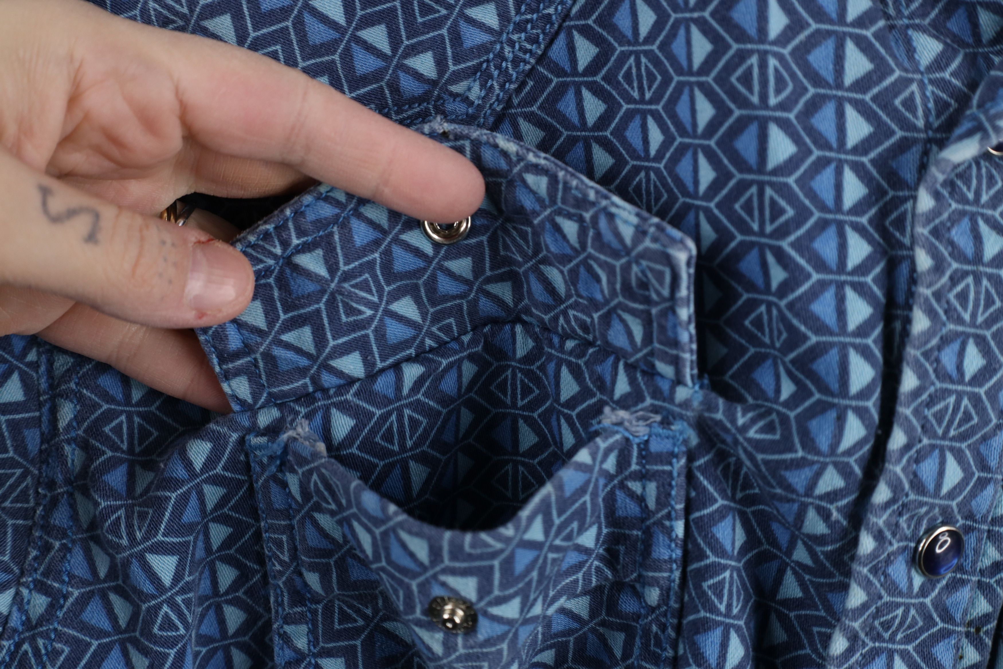 Vintage × Wrangler Wrangler FR 20X Fire Flame Resistant Snap Button Shirt Size US M / EU 48-50 / 2 - 6 Thumbnail