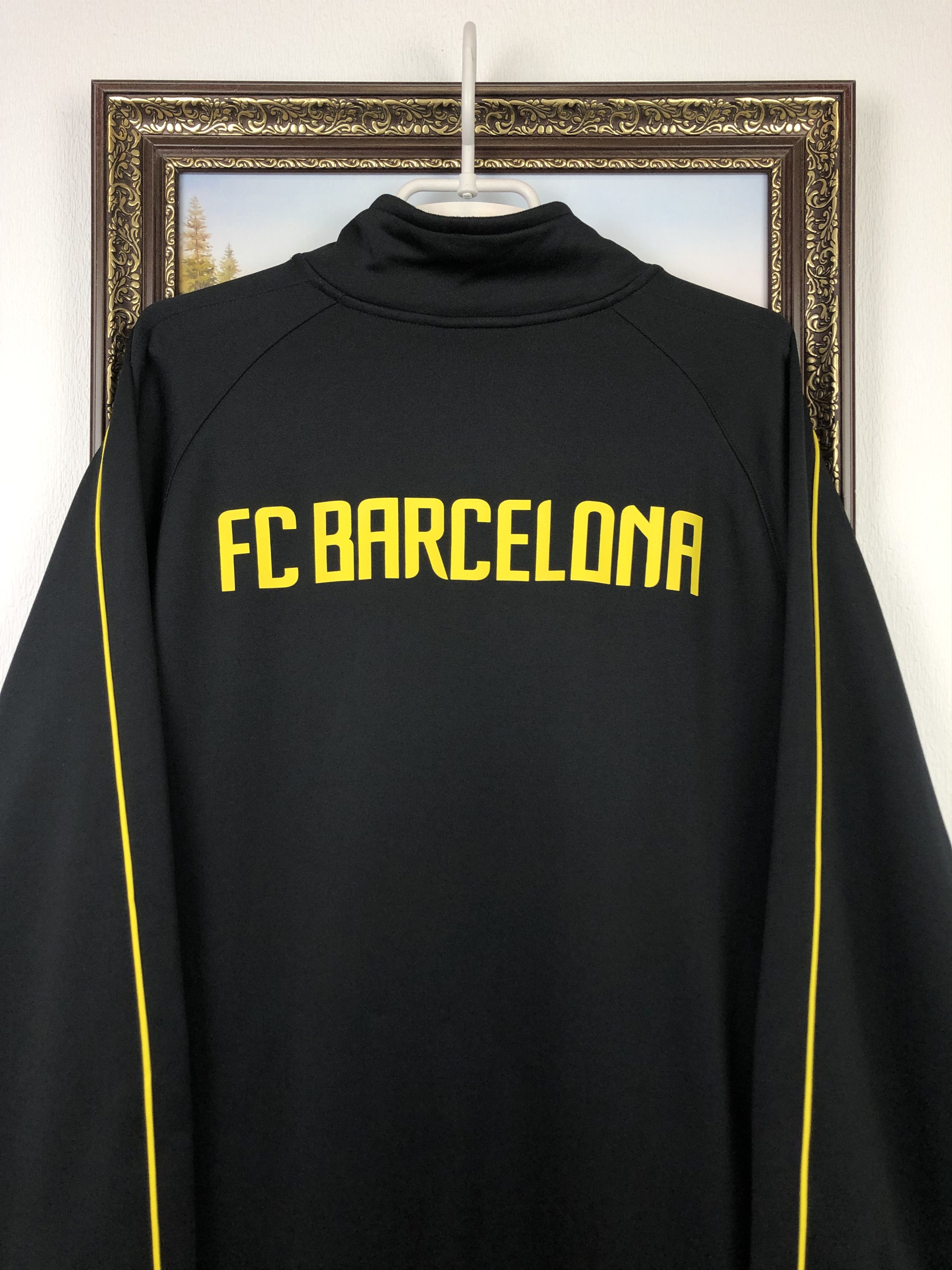 Nike Nike Barcelona Football Jacket Soccer Track Top Mens Black Size US XL / EU 56 / 4 - 10 Thumbnail
