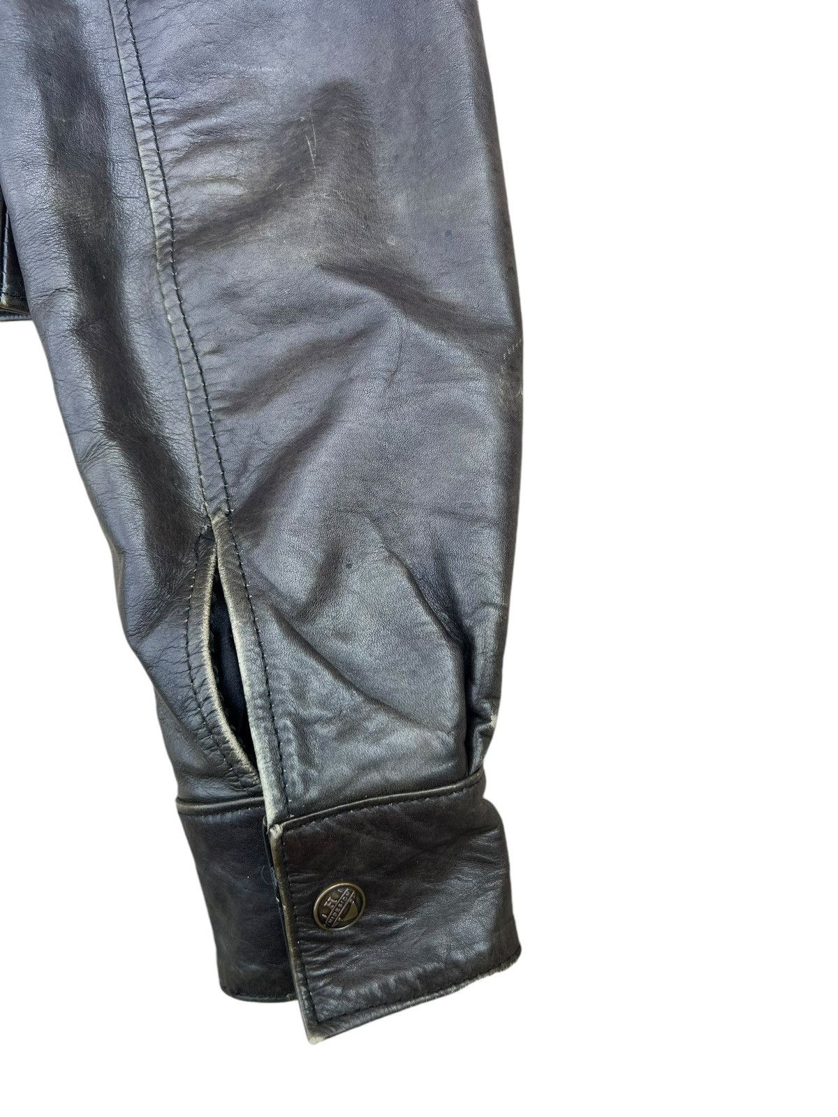 Leather Vintage HIDESIGN Fade Patina Leather Jacket Cropped Size US S / EU 44-46 / 1 - 23 Thumbnail