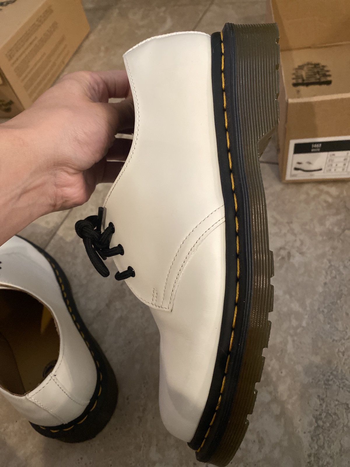 Dr. Martens 1461 White Dr. Marten Boots Size US 8 / EU 41 - 4 Thumbnail