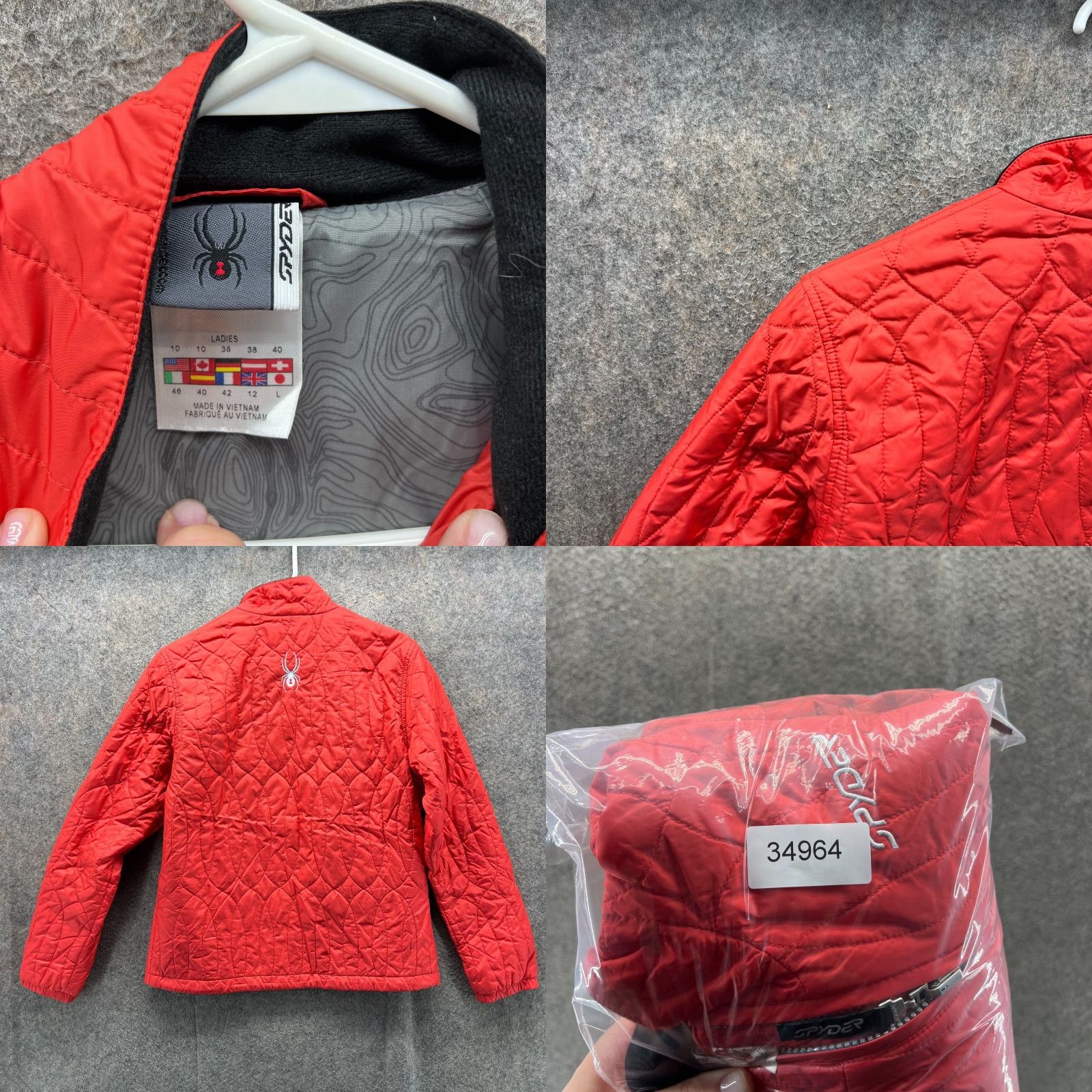 Spyder Spyder Jacket Women Large Red Quilted Full Zip Lightweight Ski Outdoor Coat 90s Size L / US 10 / IT 46 - 8 Thumbnail
