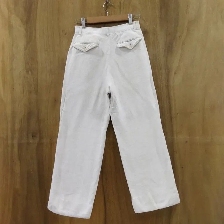 Japanese Brand ST.MARTINE DE JAZZ WHITE YELLOW CHINO PANTS Size US 26 / EU 42 - 7 Thumbnail