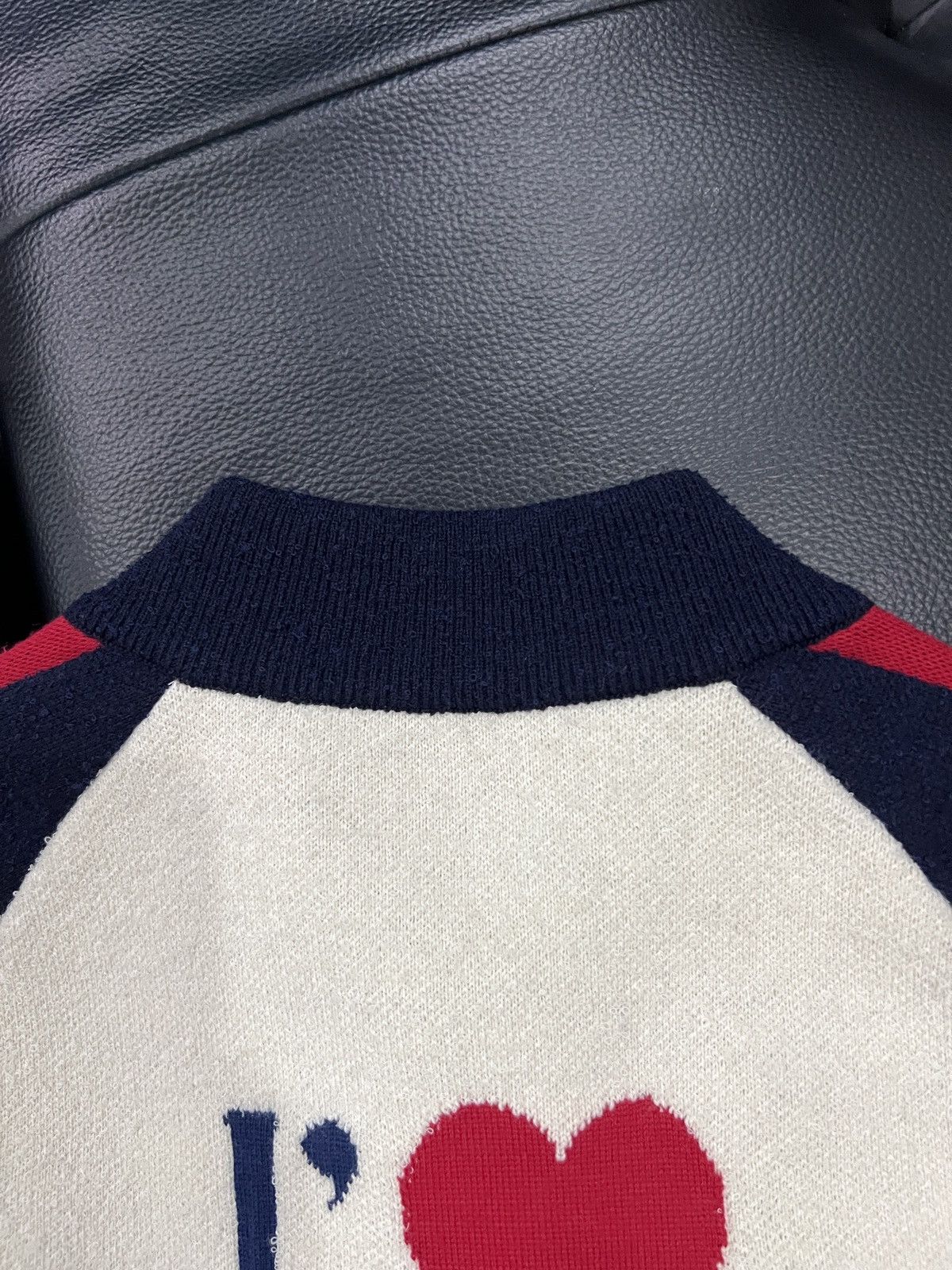 Dior Christian Dior "I Love Paris" Wool Knit Baseball Jacket Size US XS / EU 42 / 0 - 10 Thumbnail