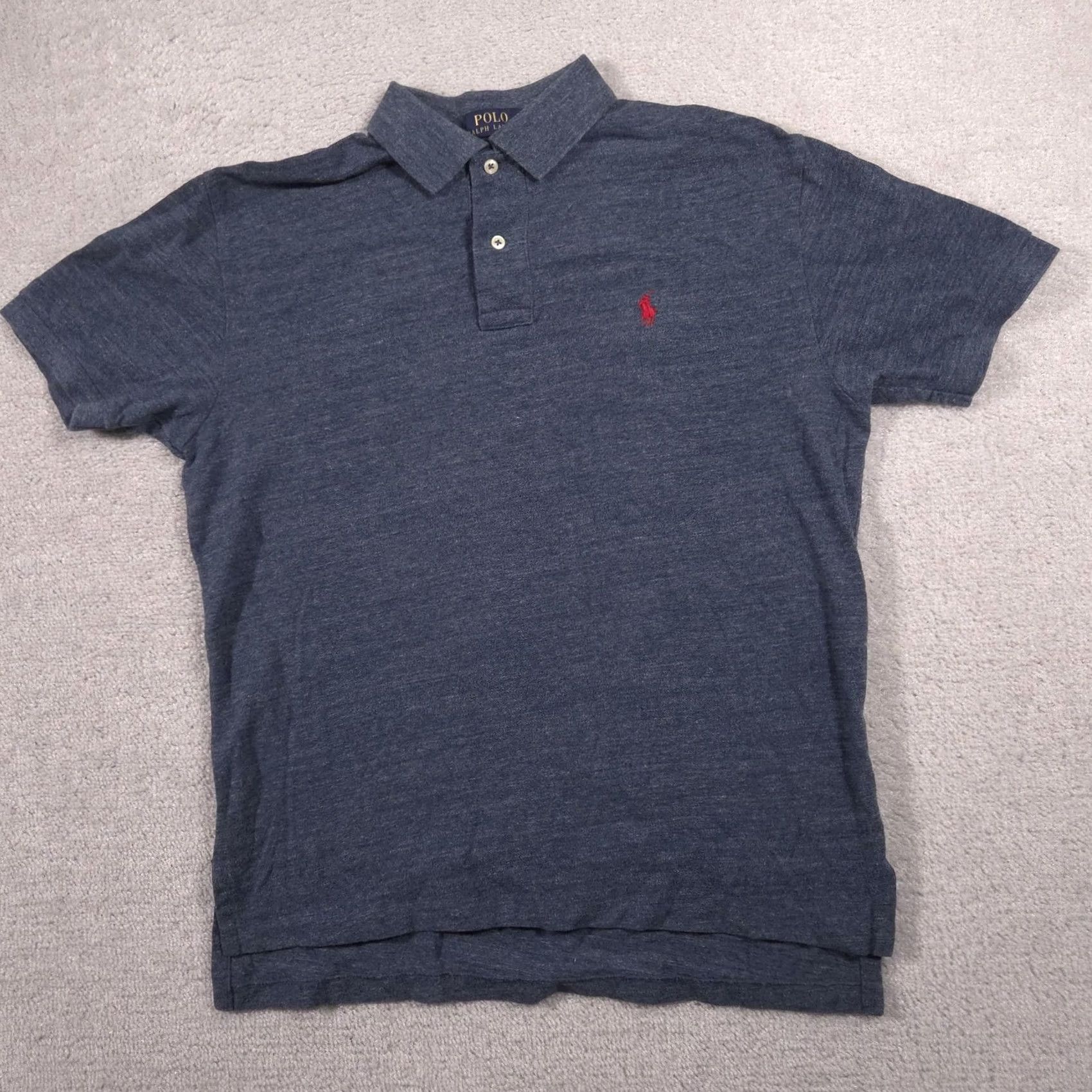 Polo Ralph Lauren Polo Ralph Lauren Polo Shirt Mens M Blue Red Pony Logo Jersey Knit Size US M / EU 48-50 / 2 - 2 Thumbnail