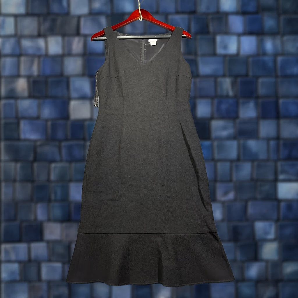 Ann Taylor Ann Taylor Womens Black Wool Sleeveless Shift Dress Size 4 Back Zip Size S / US 4 / IT 40 - 1 Thumbnail
