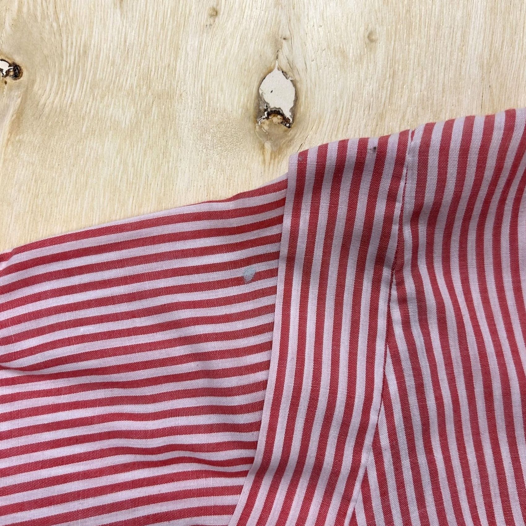 Vintage VINTAGE Gary-Cees Shirt Womens XL Red Stripe 3/4 Sleeve Band Collar Made In USA Size XL / US 12-14 / IT 48-50 - 2 Thumbnail