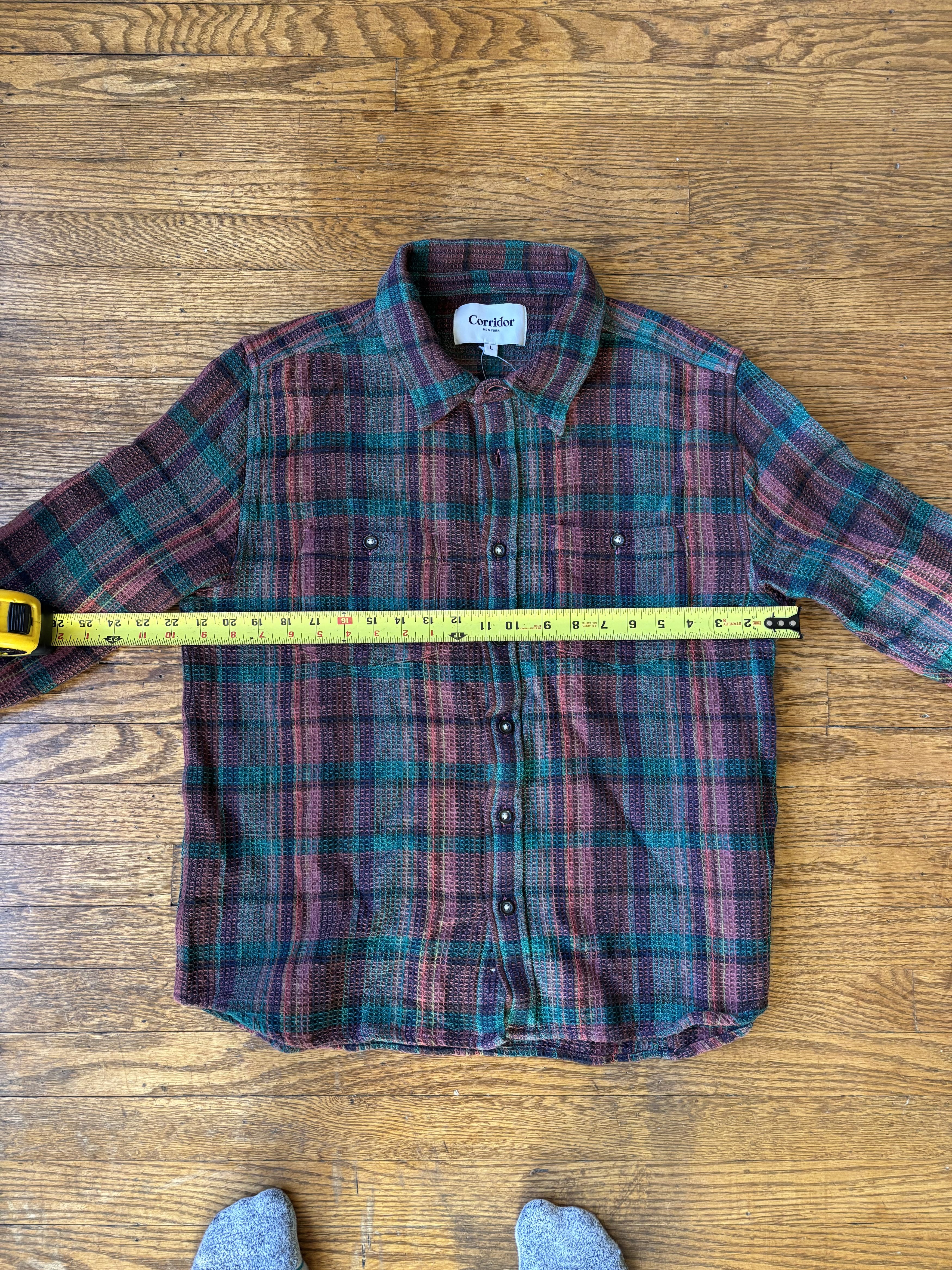 Waffle Madras LS - Ruby