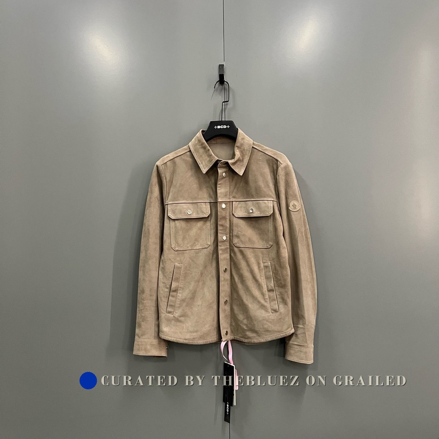 Moncler Moncler Logo Suede Jacket Size US XS / EU 42 / 0 - 1 Thumbnail