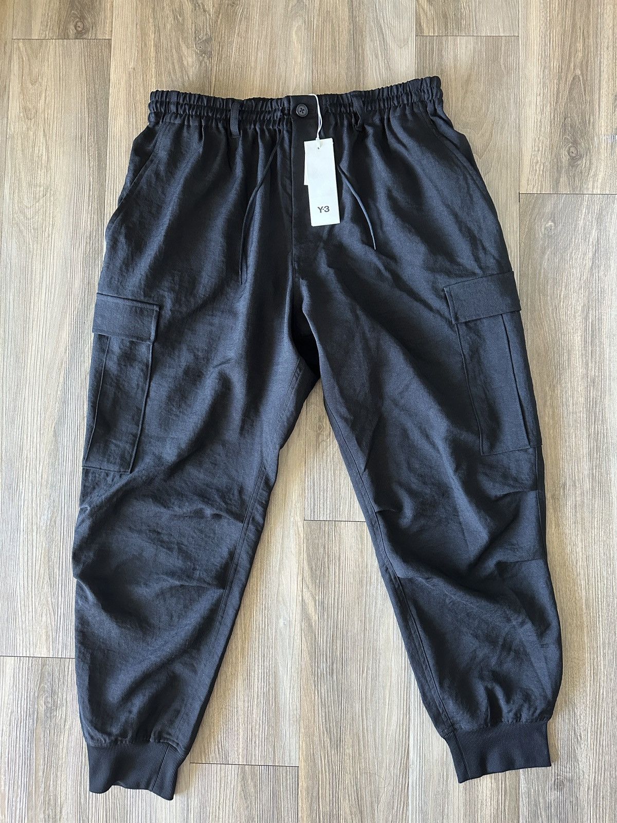 image of Y-3 Cargo Joggers Lightweight Large Y3 Adidas in Black, Men's (Size 36)