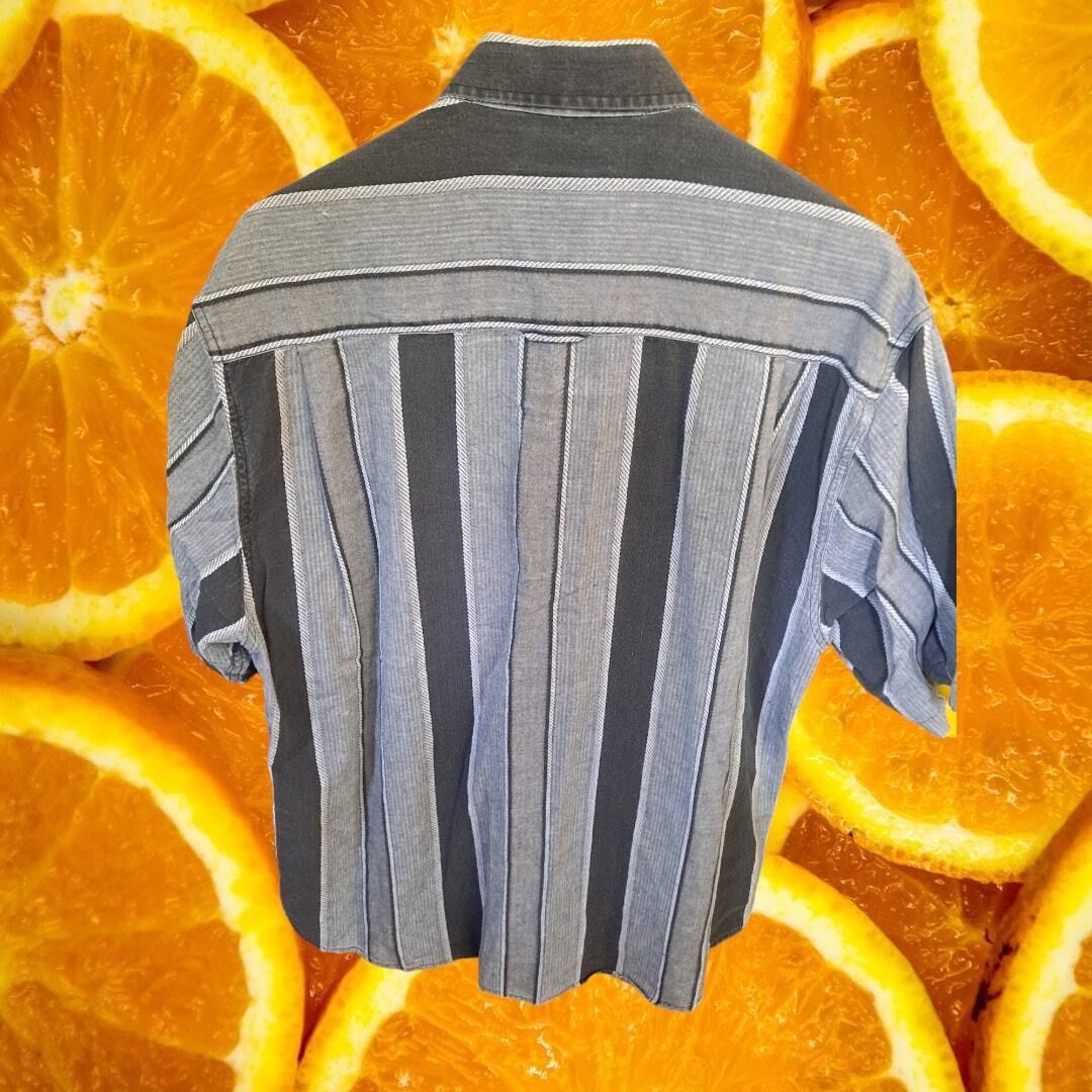 Other Nino Cerruti Sport Striped Button Up Short Sleeve Shirt Size Size US L / EU 52-54 / 3 - 5 Thumbnail