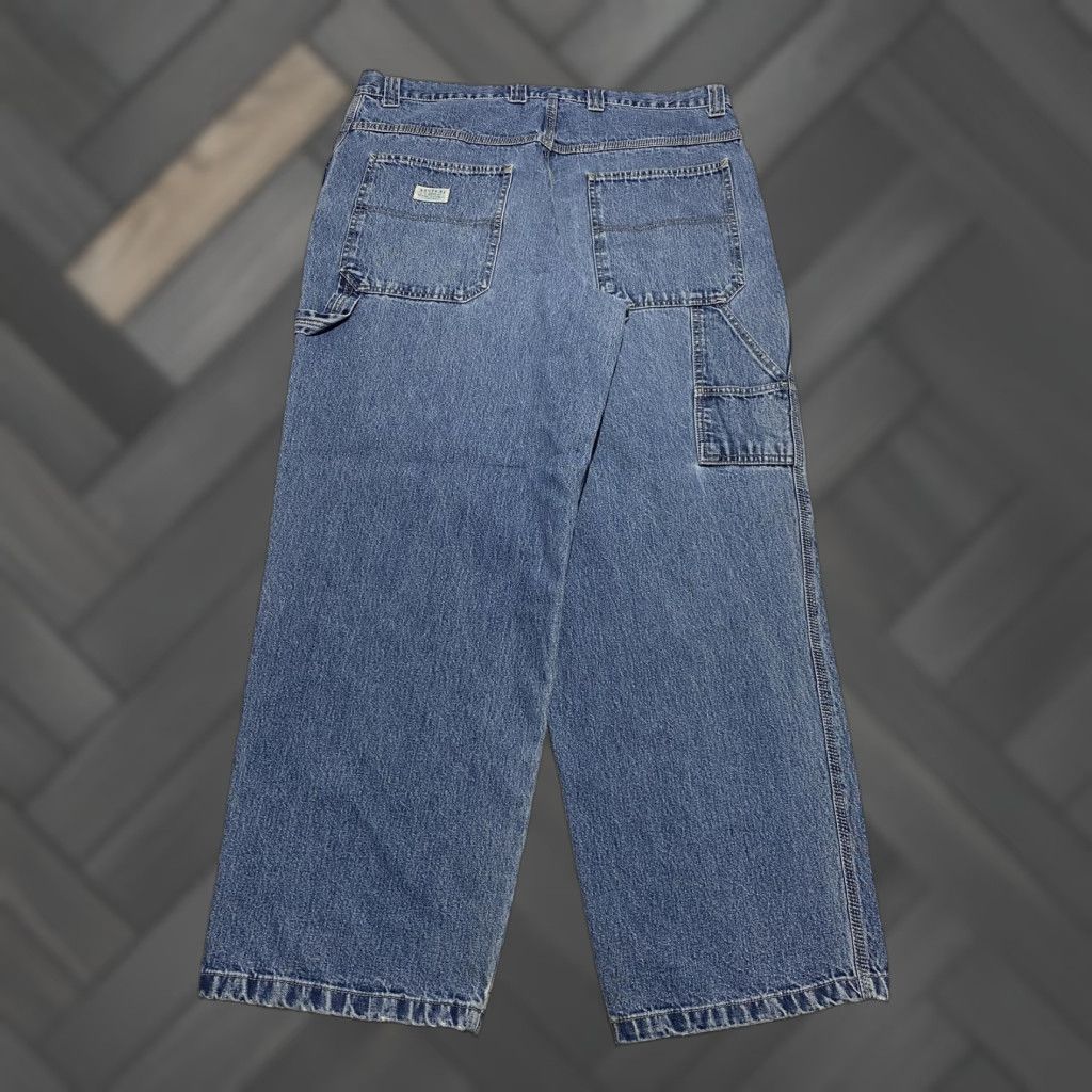 Route 66 Route 66 Jeans Mens 38x32 Carpenter Denim Workwear Pockets Relaxed Fit Blue Cargo Pocket Straight 90s Retro Mens Size US 38 / EU 54 - 1 Thumbnail
