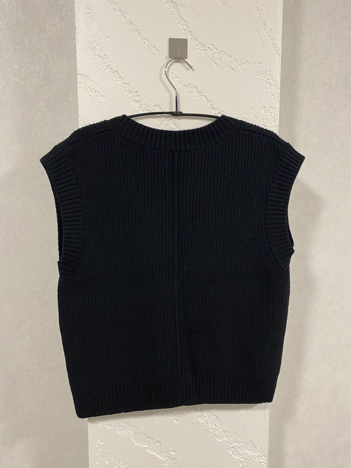 The Kooples The Kooples Wool Blend Black Knitted Vest Size: 2 Size M / US 6-8 / IT 42-44 - 3 Thumbnail
