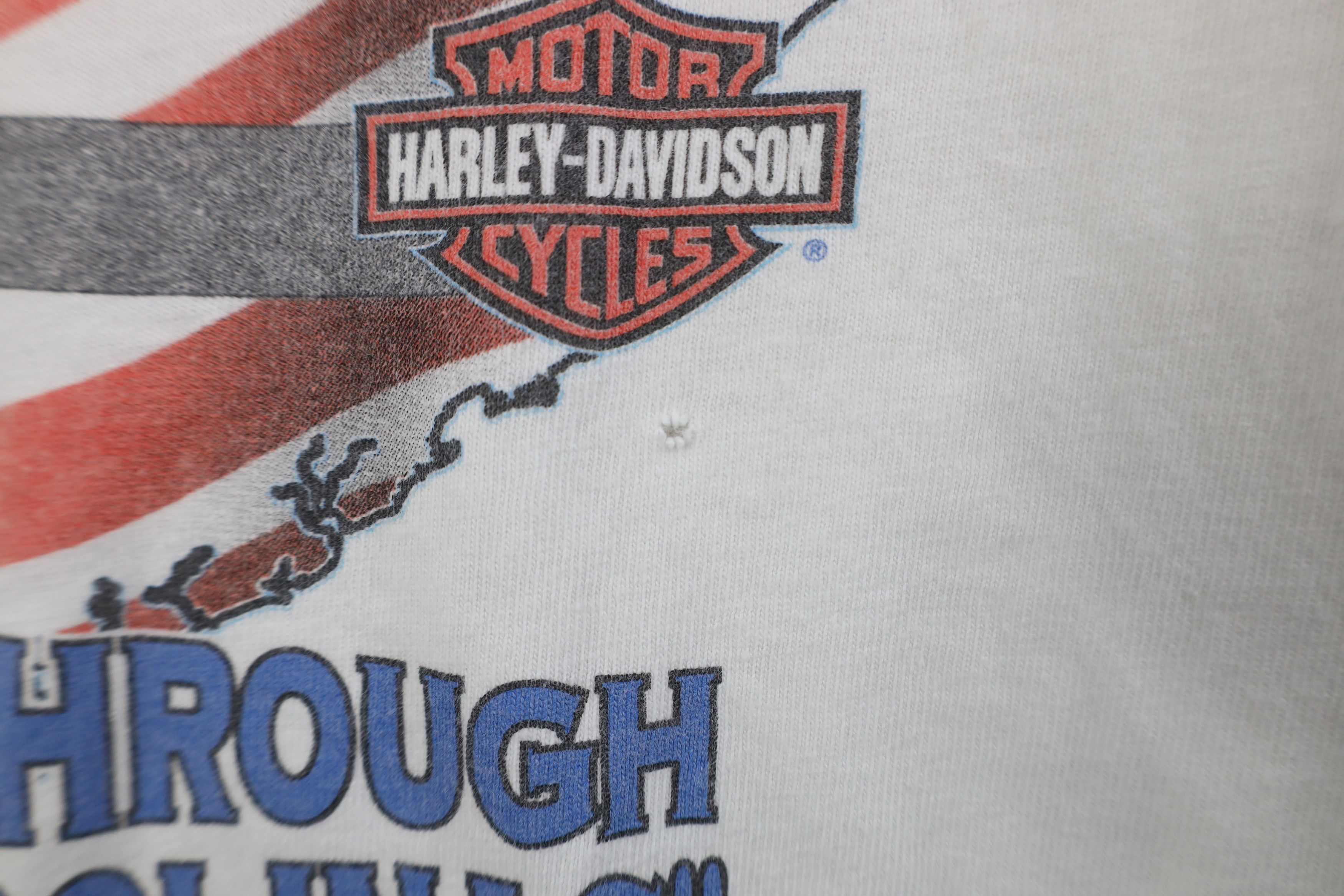 Harley Davidson Vintage 90s Harley Davidson Spell Out Short Sleeve T-Shirt Size US XXL / EU 58 / 5 - 12 Thumbnail