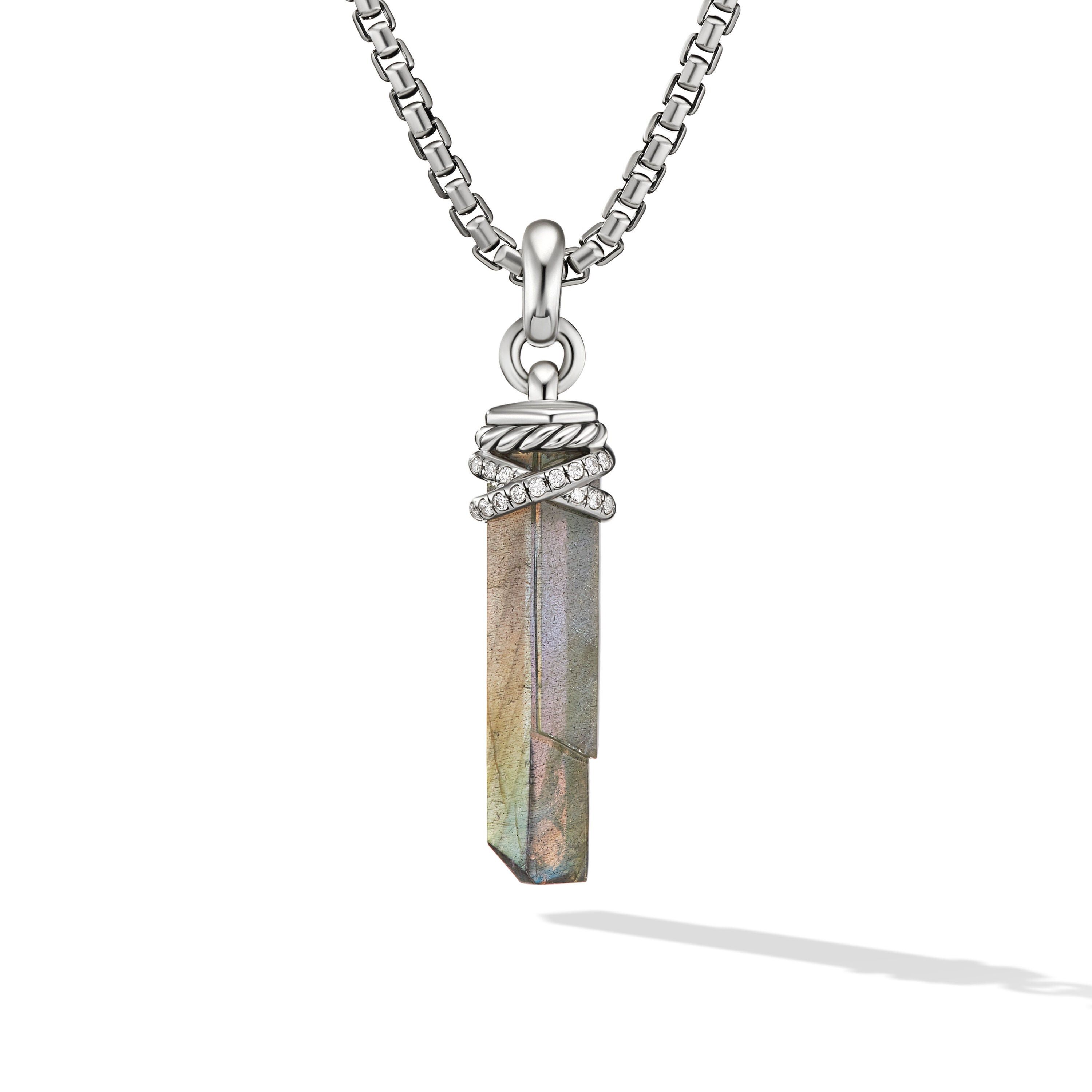 David Yurman o1w1db10526 D17553D Size:9/ Amulet in Silver and Diamonds Size ONE SIZE - 1 Thumbnail